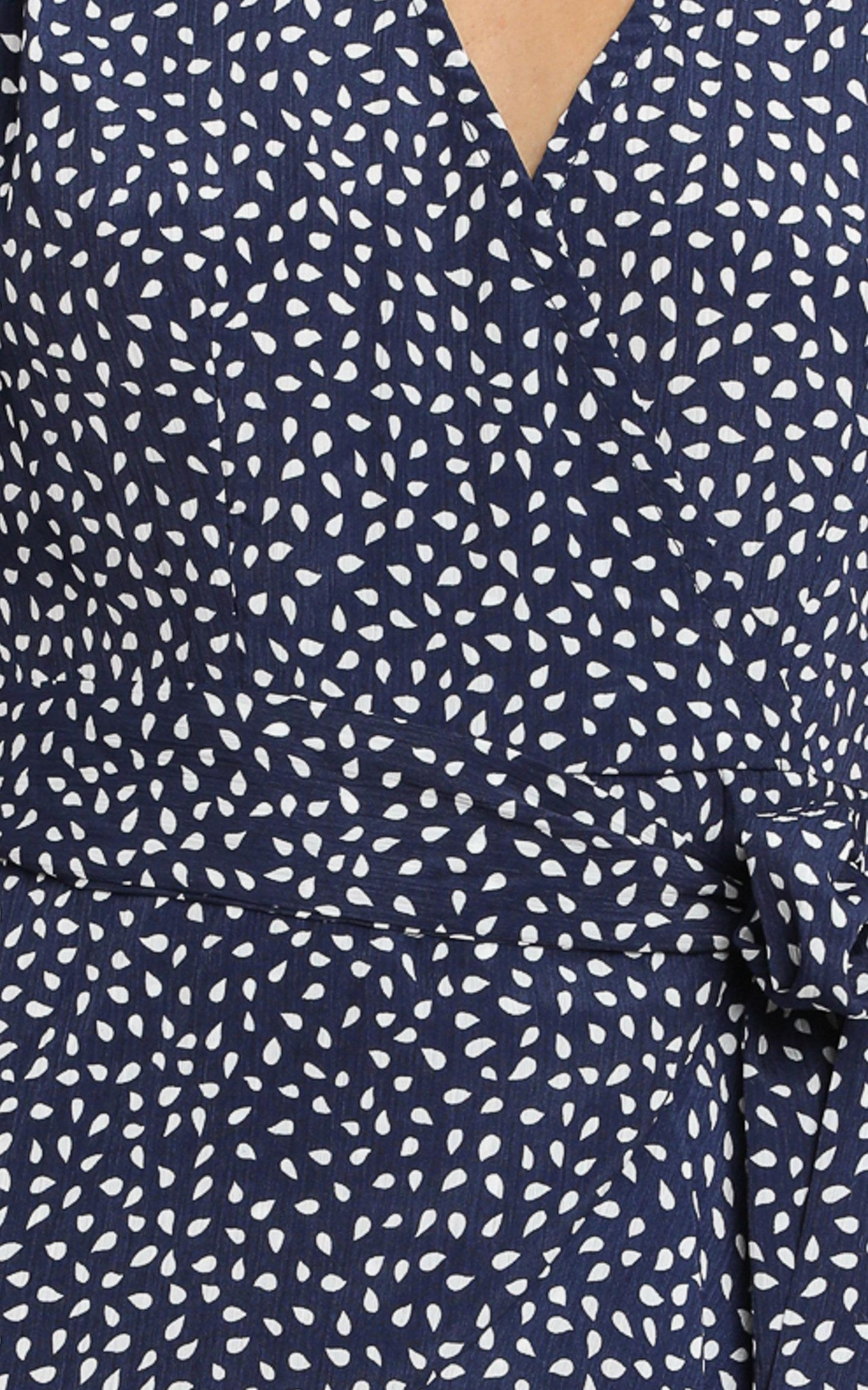 Constance Dress in Navy Spot