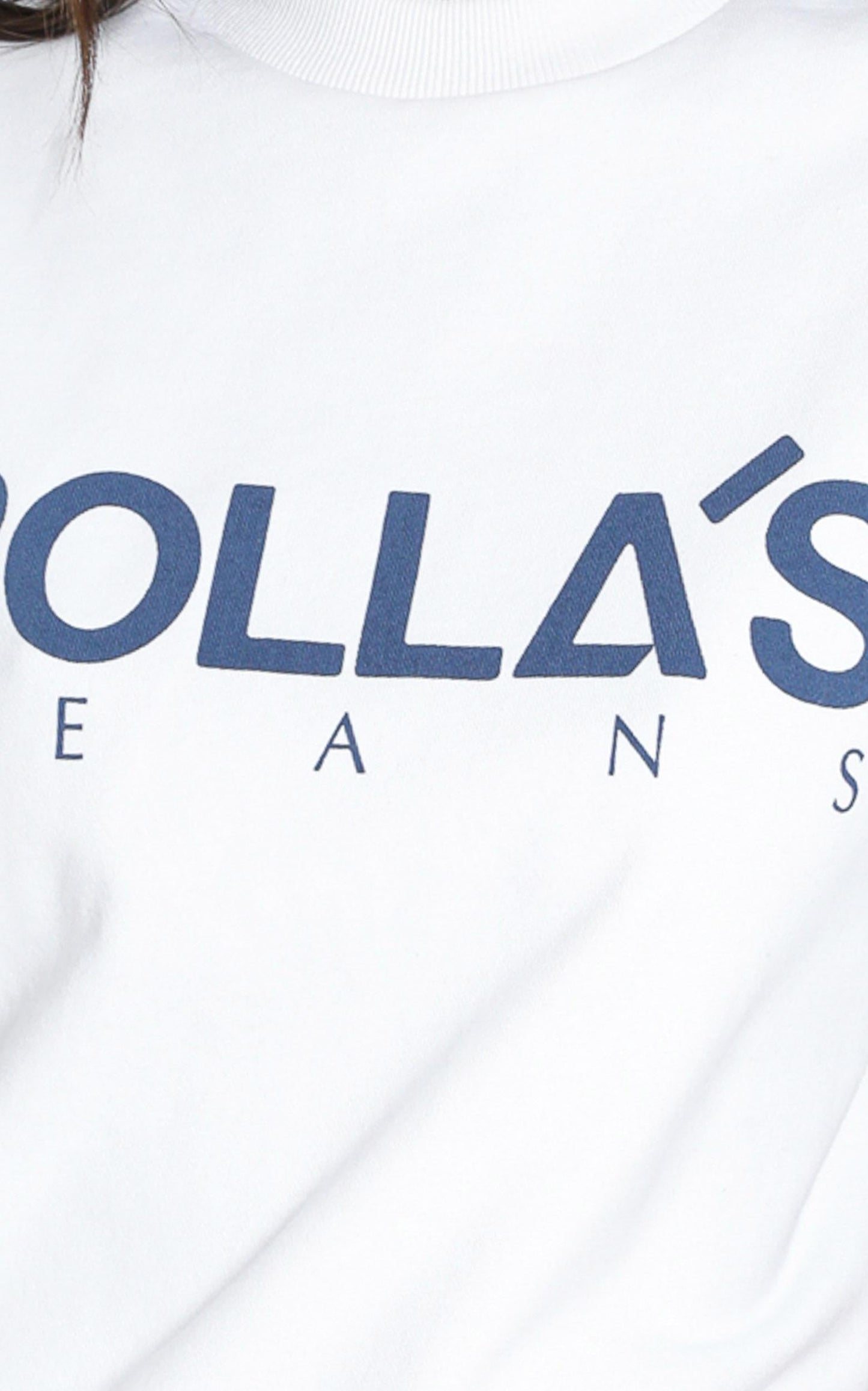 Rollas x Sofia Richie - Vintage Logo Sweater in Vintage White