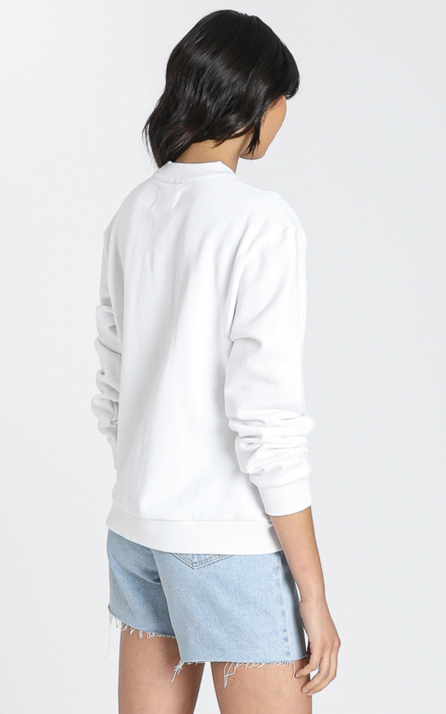 Rollas x Sofia Richie - Vintage Logo Sweater in Vintage White