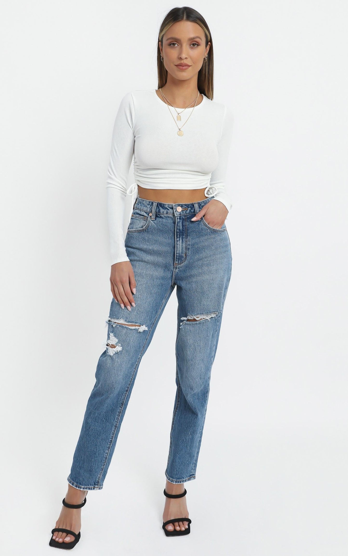 Hetty Top in White