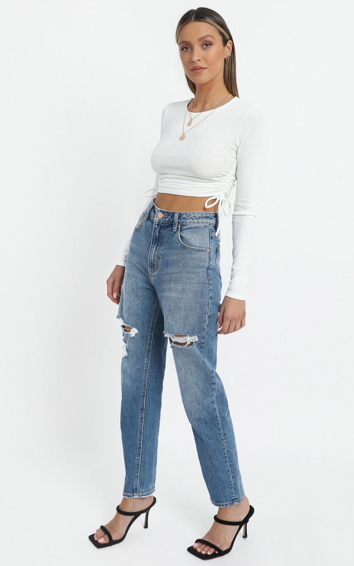 Hetty Top in White