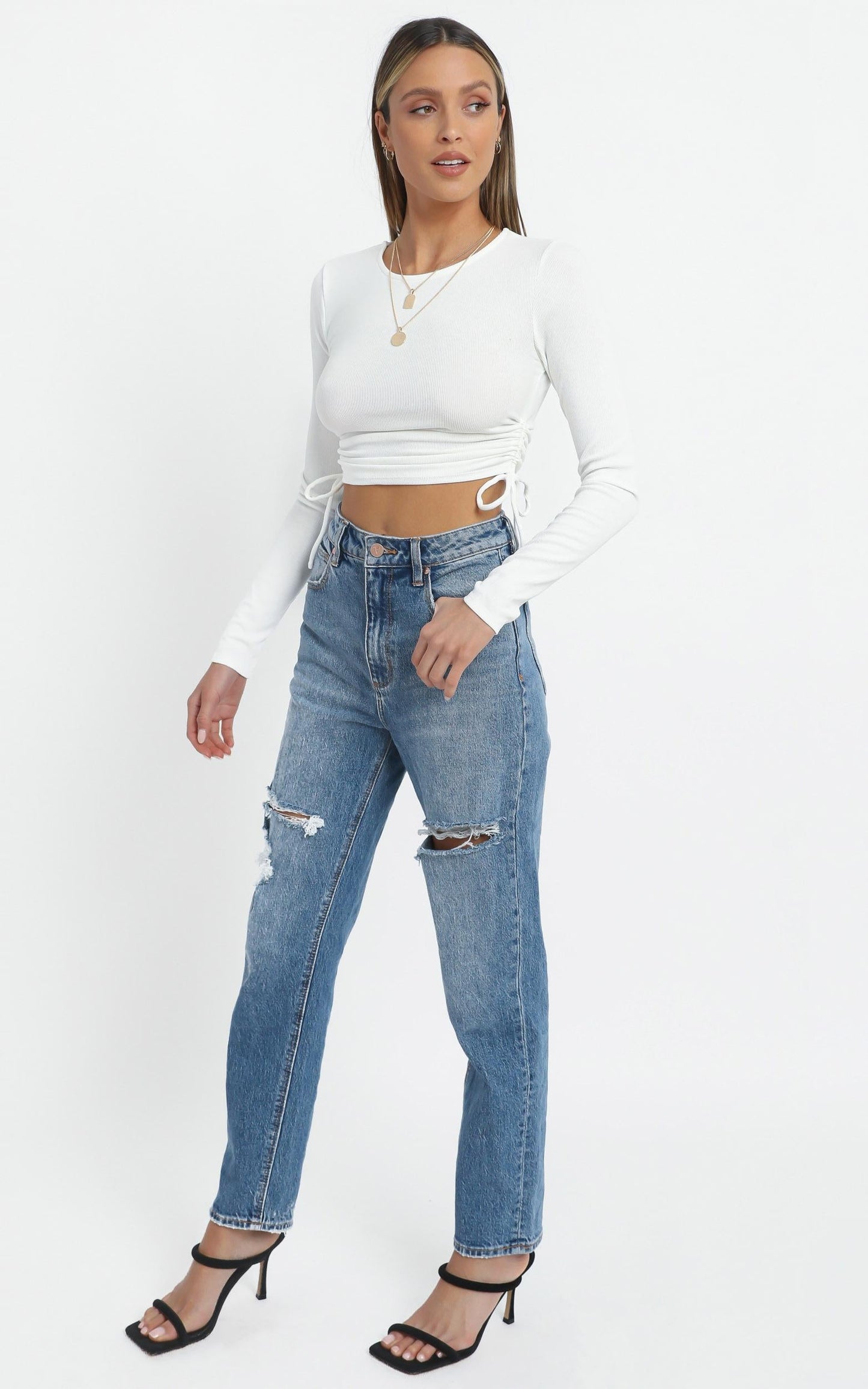 Hetty Top in White