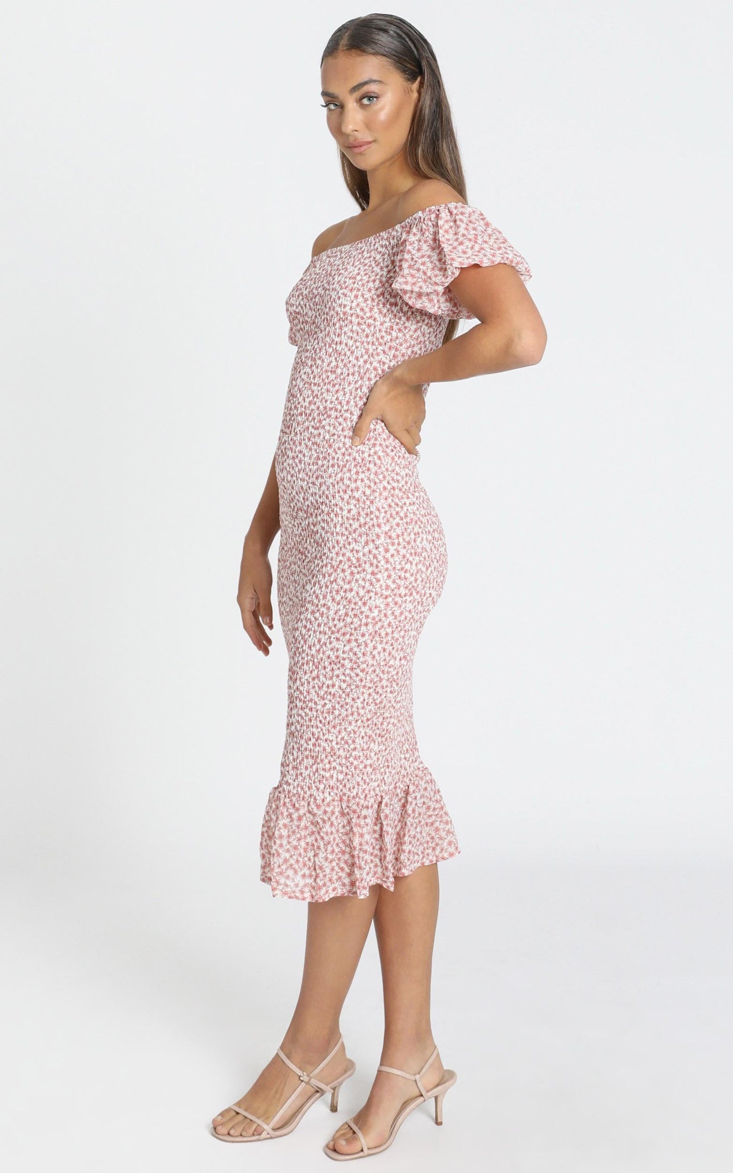 Daphne Dress in Pink Floral