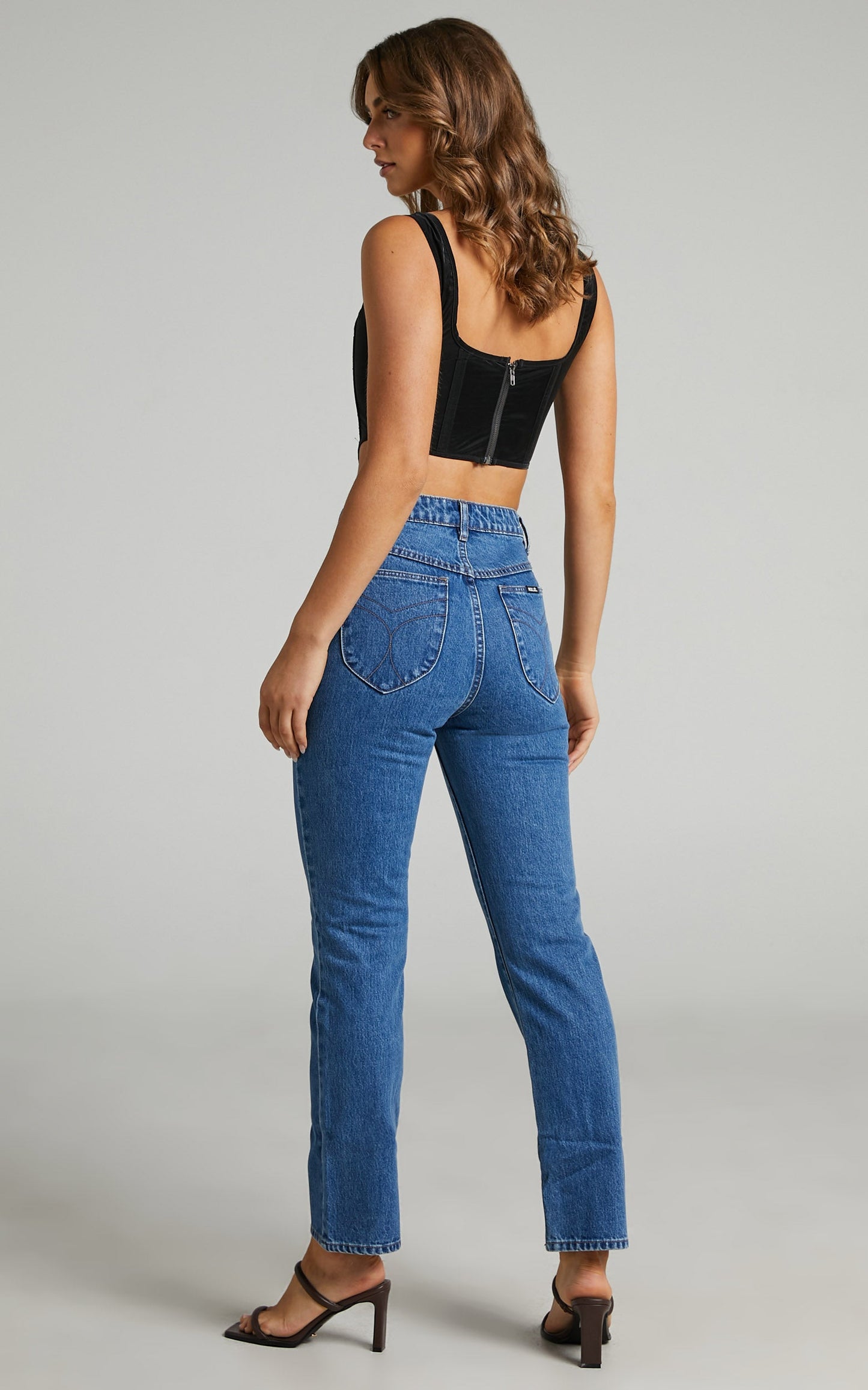 Rolla's x Sofia Richie - Original Straight Jean in ASHLEY BLUE