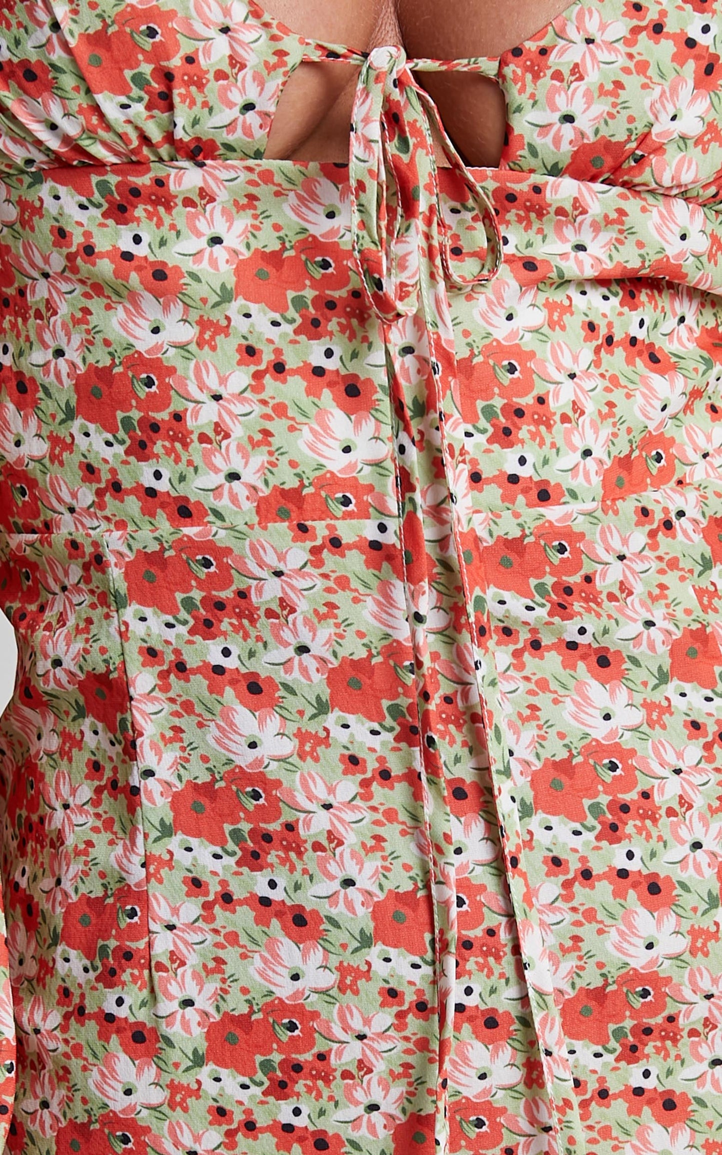 Adalina Mini Dress - Long Sleeve Fit and Flare Dress in Pink Floral