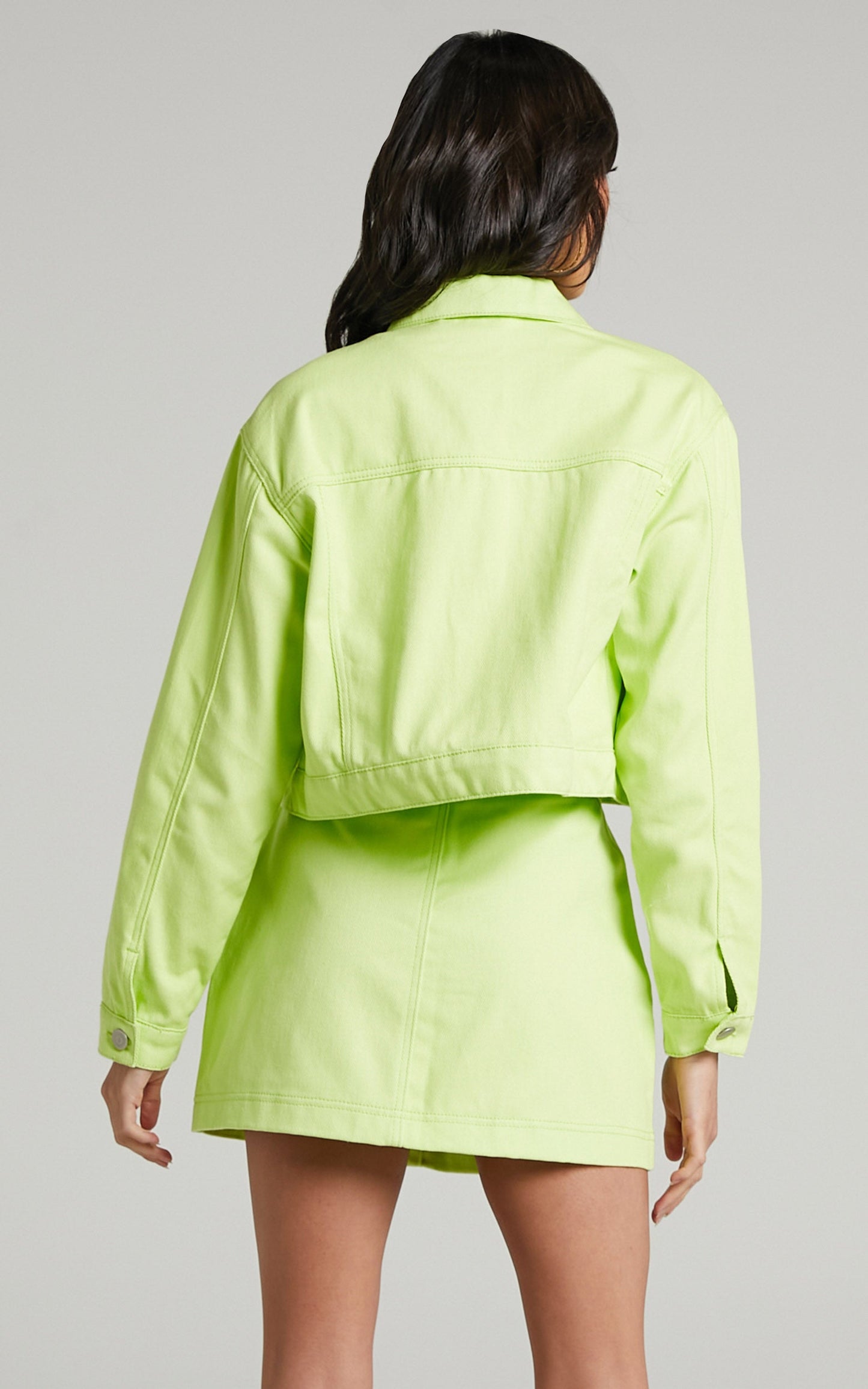 Eerika Jacket - Denim Jacket in Lime