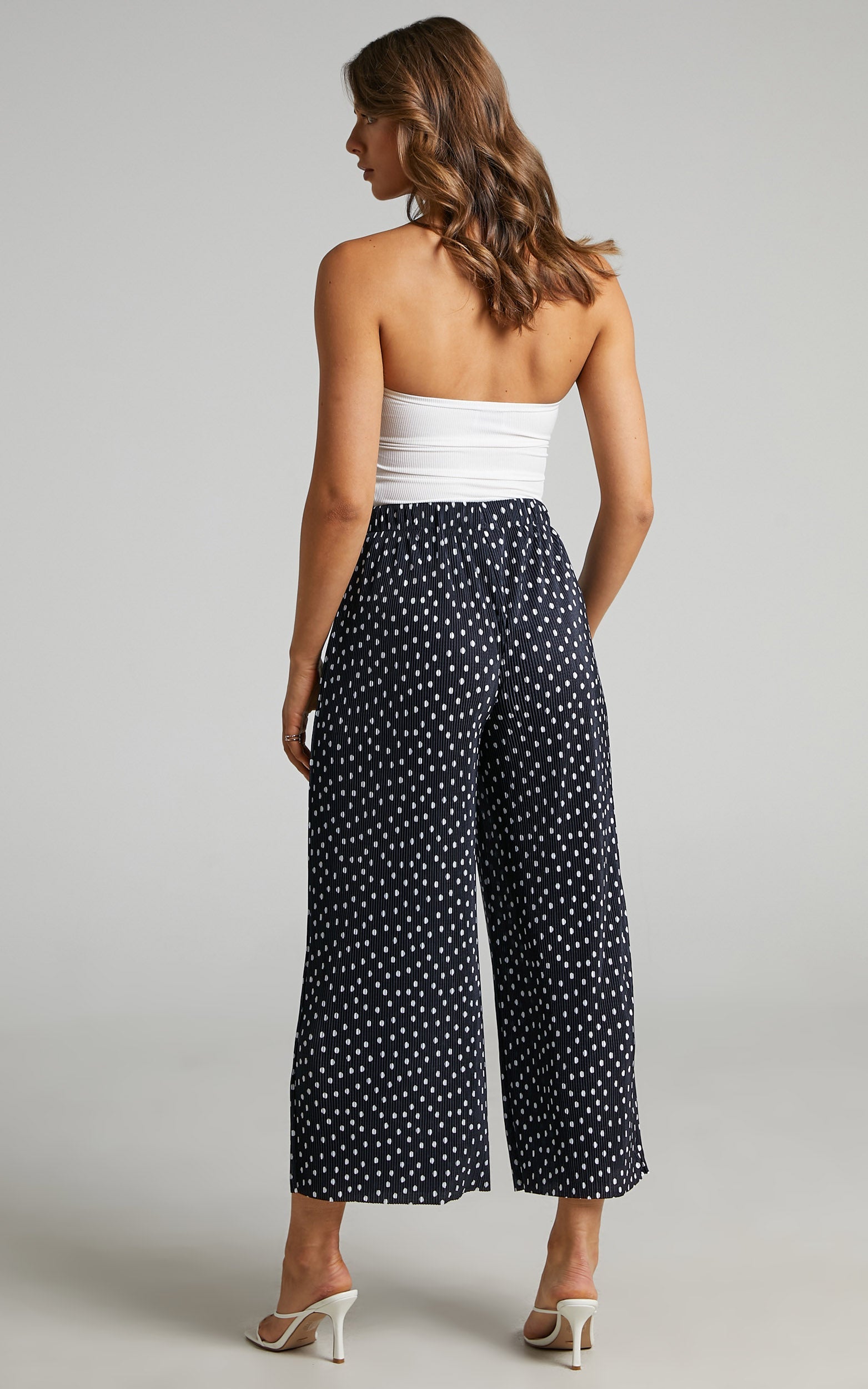Sharney Culotte Pants in Black Spot