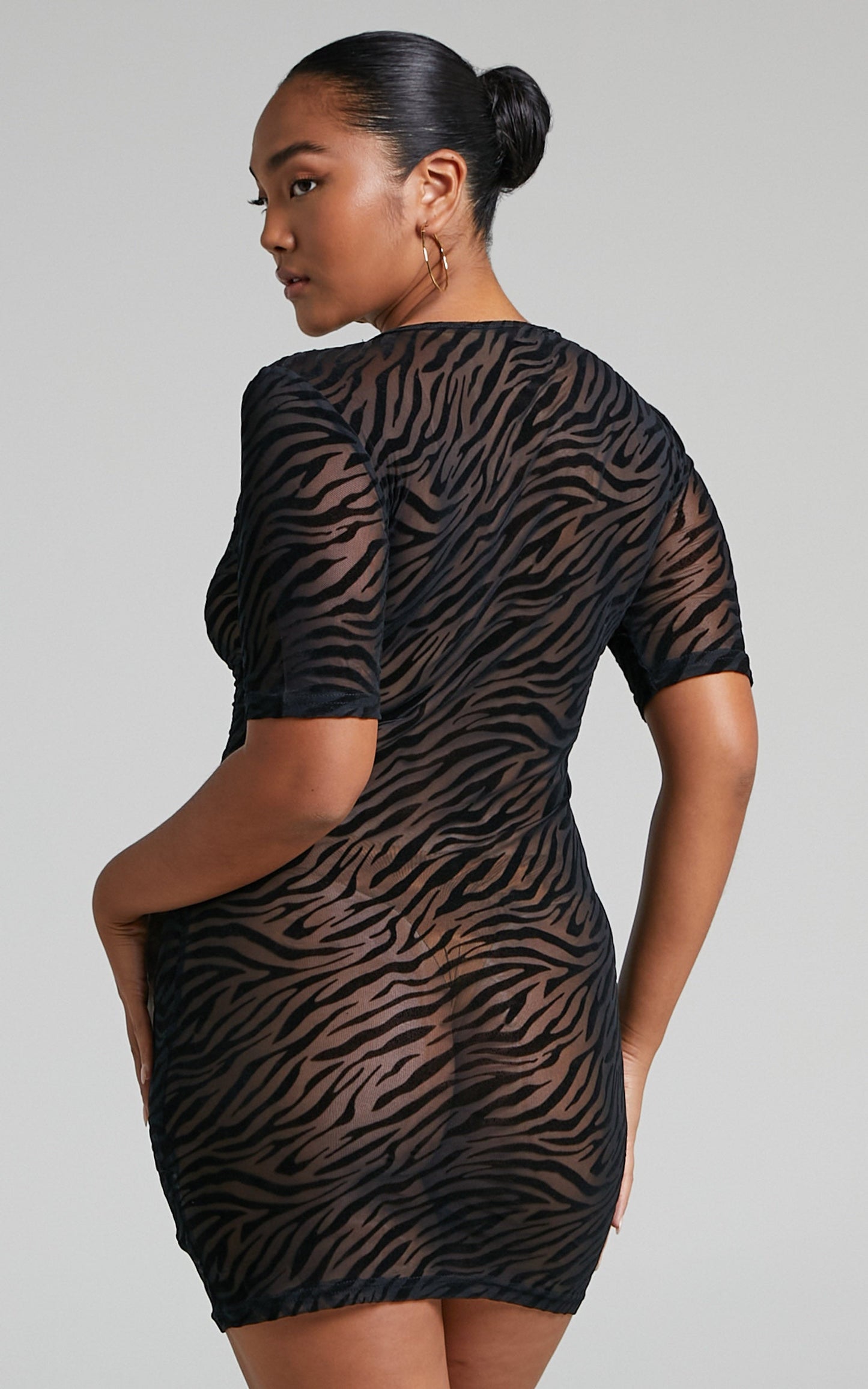 Lioness - Hysteria Knit Dress in Black Zebra