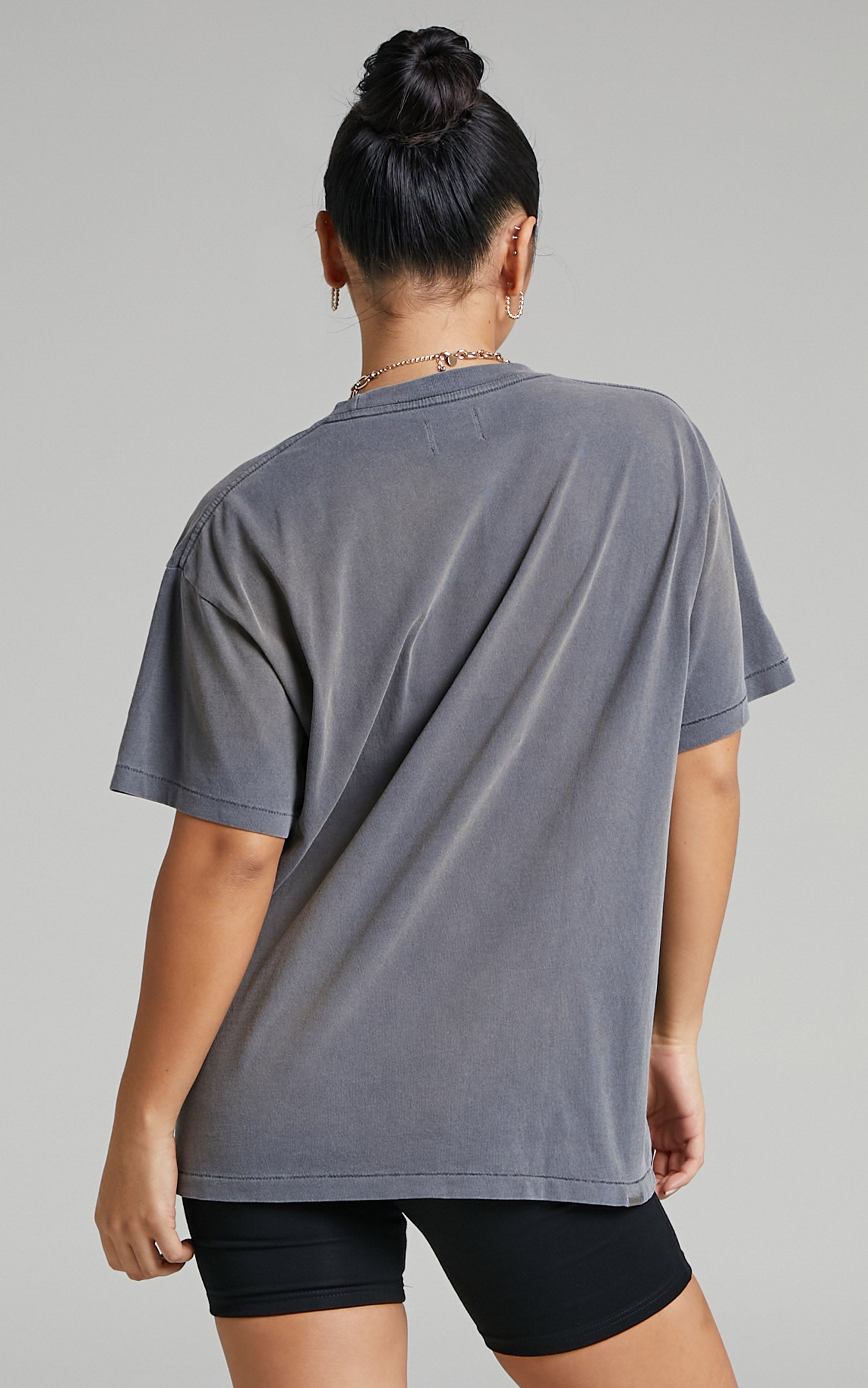 The People Vs - Scorpion Boyfriend Tee in Smashed Black