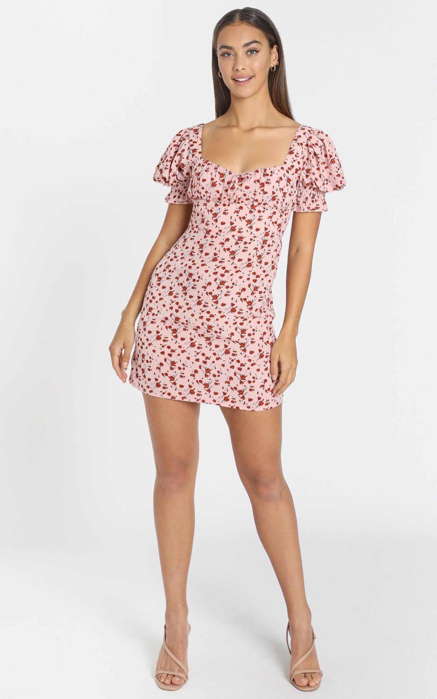 Heloise Dress in Pink Floral