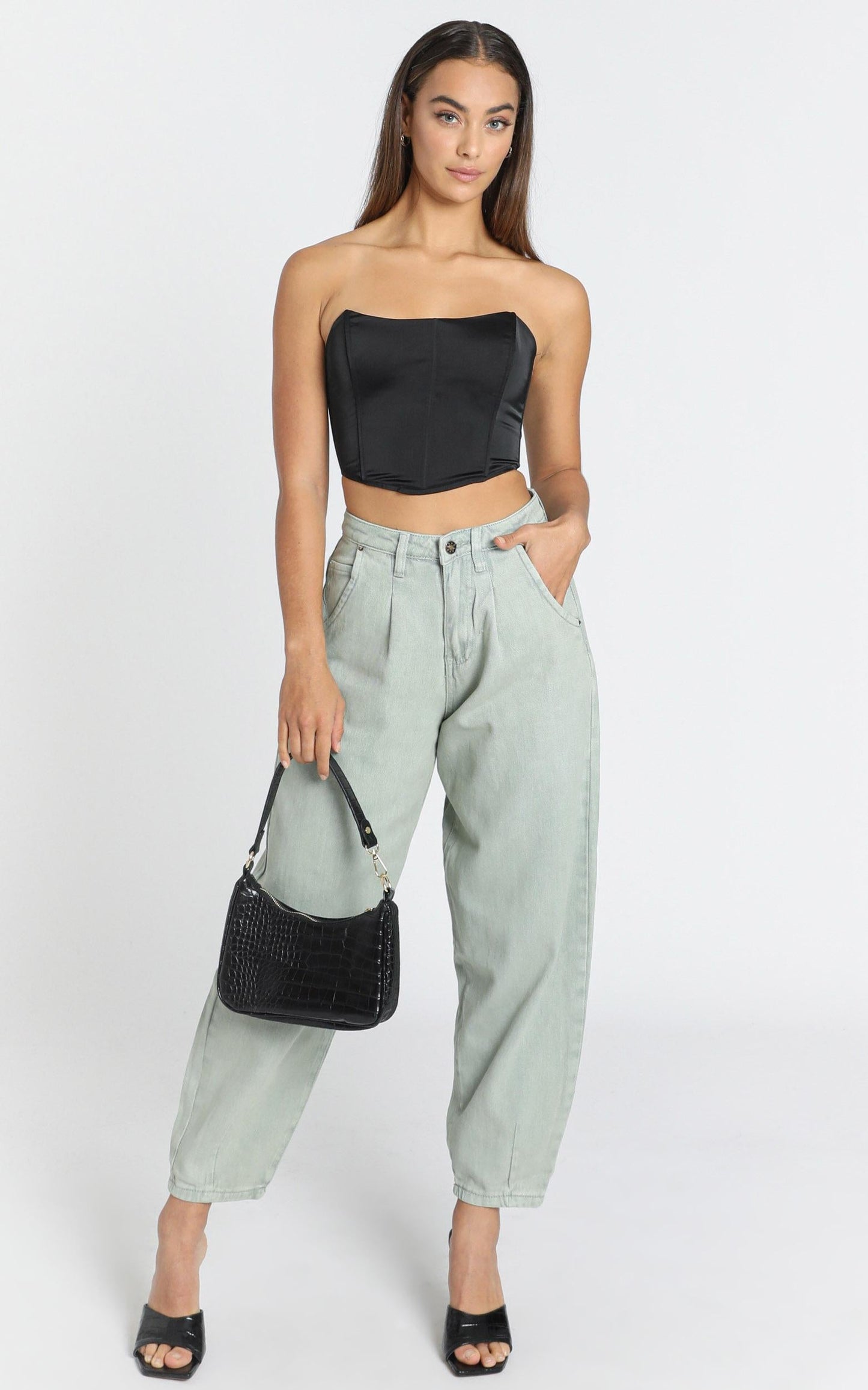 Lioness - On My Way Denim Jean in Sage Wash