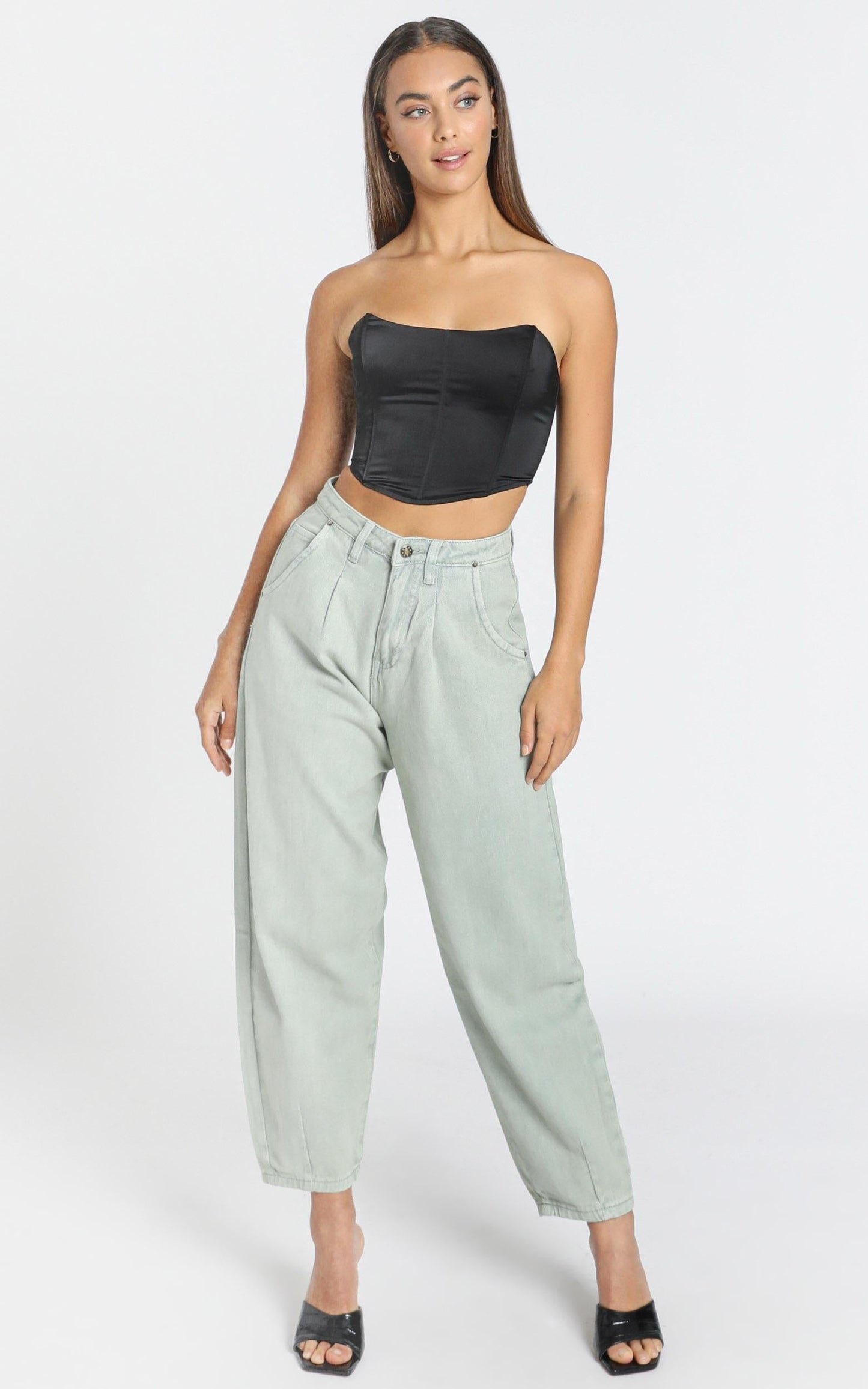 Lioness - On My Way Denim Jean in Sage Wash
