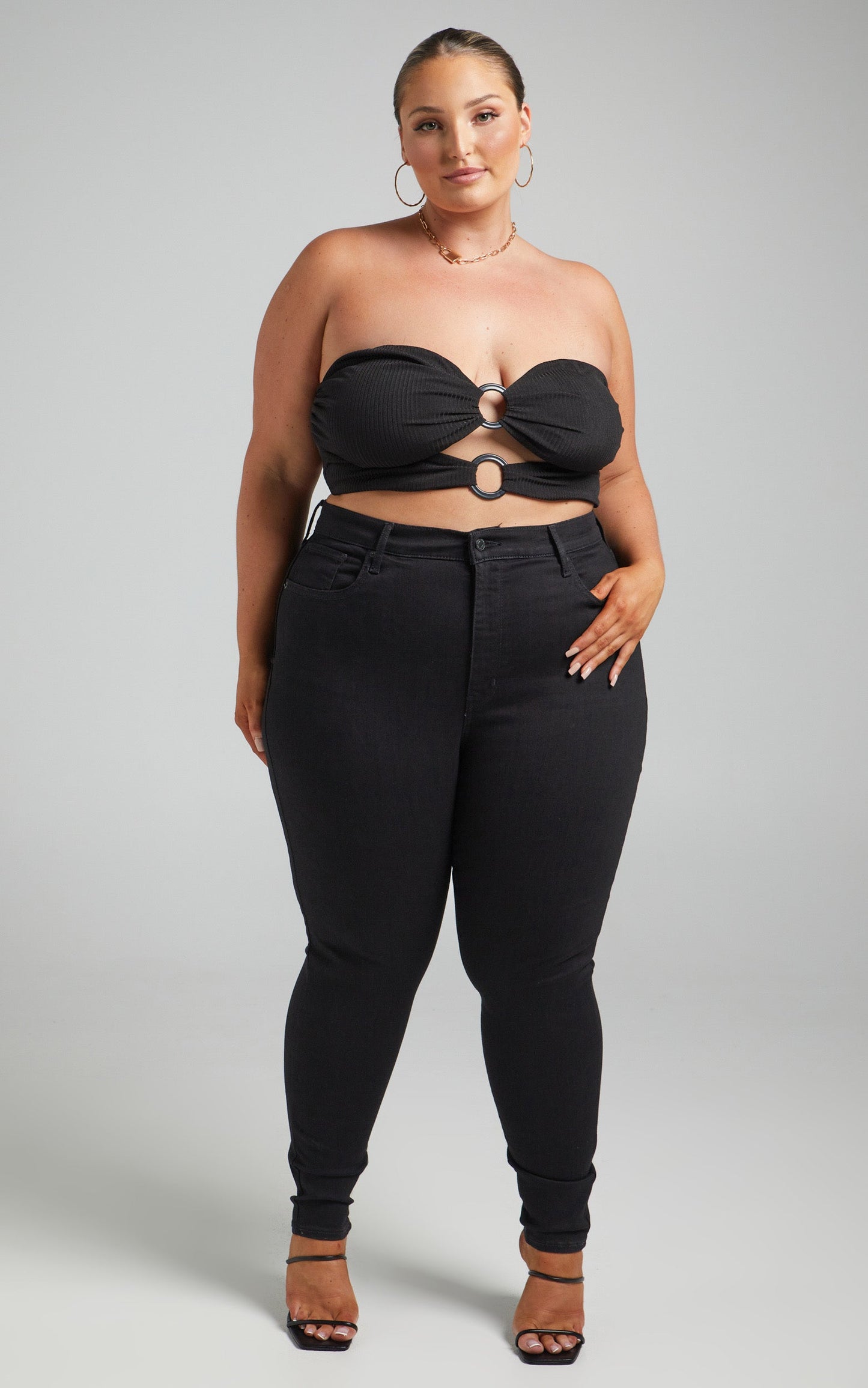 Levi's Curve - Mile High Super Skinny Jean in Black Celestial