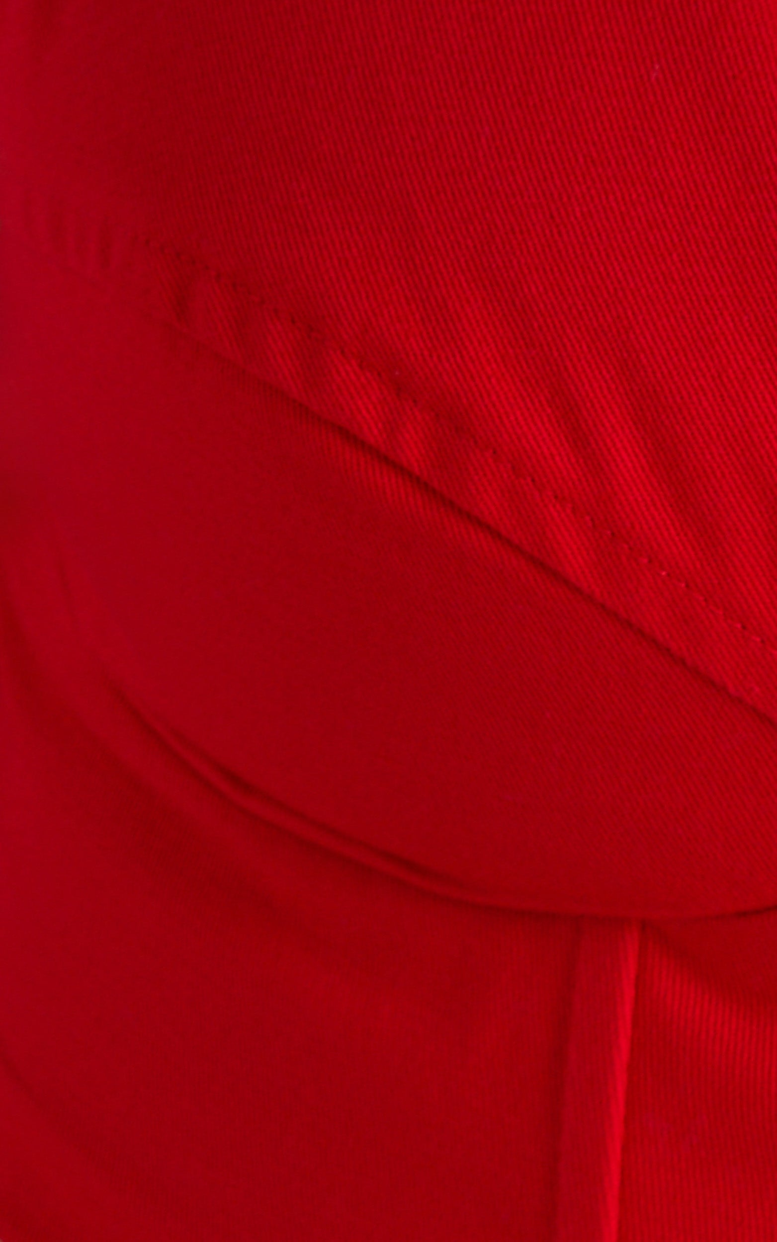 Ohganda V Neck Corset Top in Red