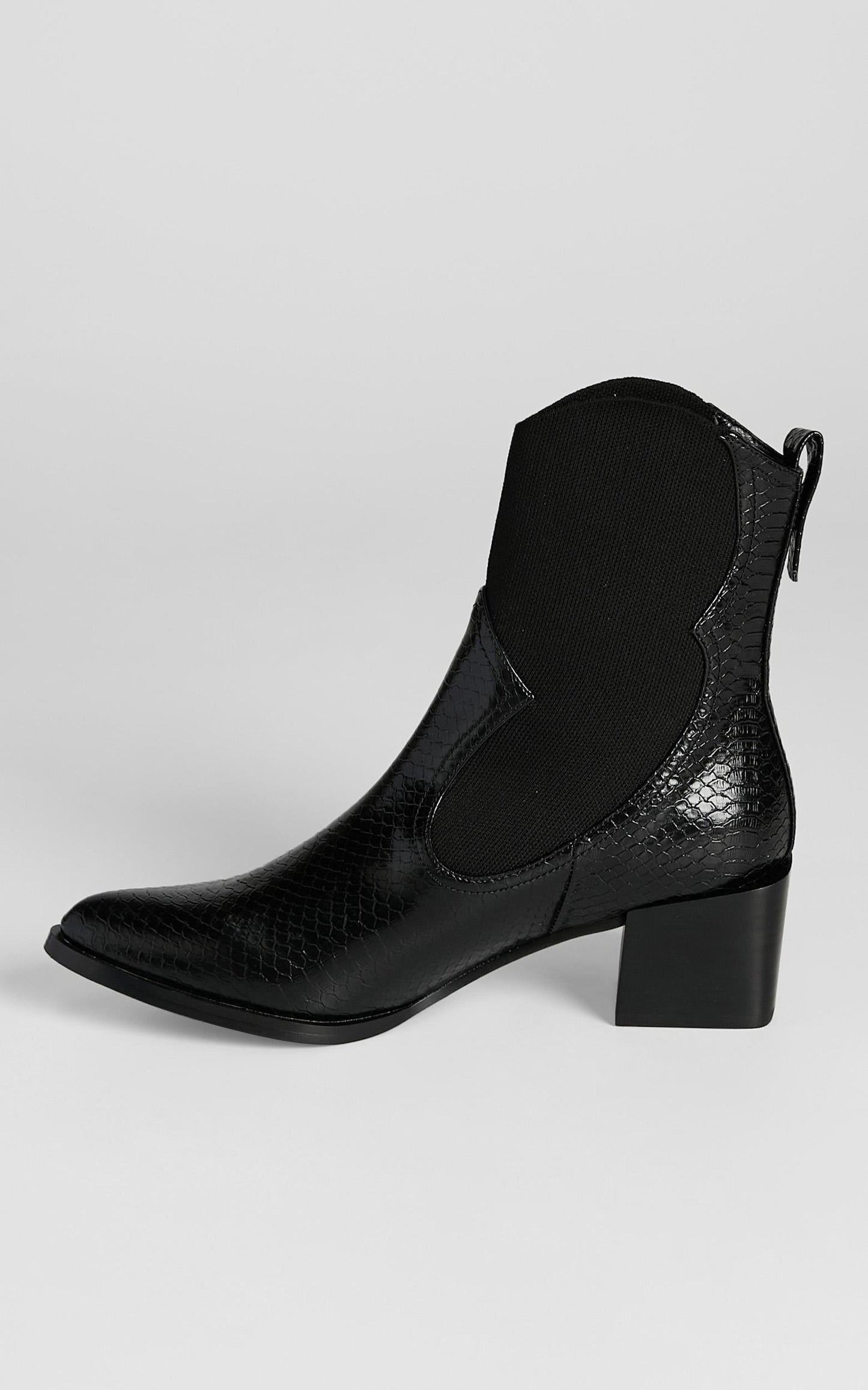 Therapy - Maverick Boots in Black Snake Embossed