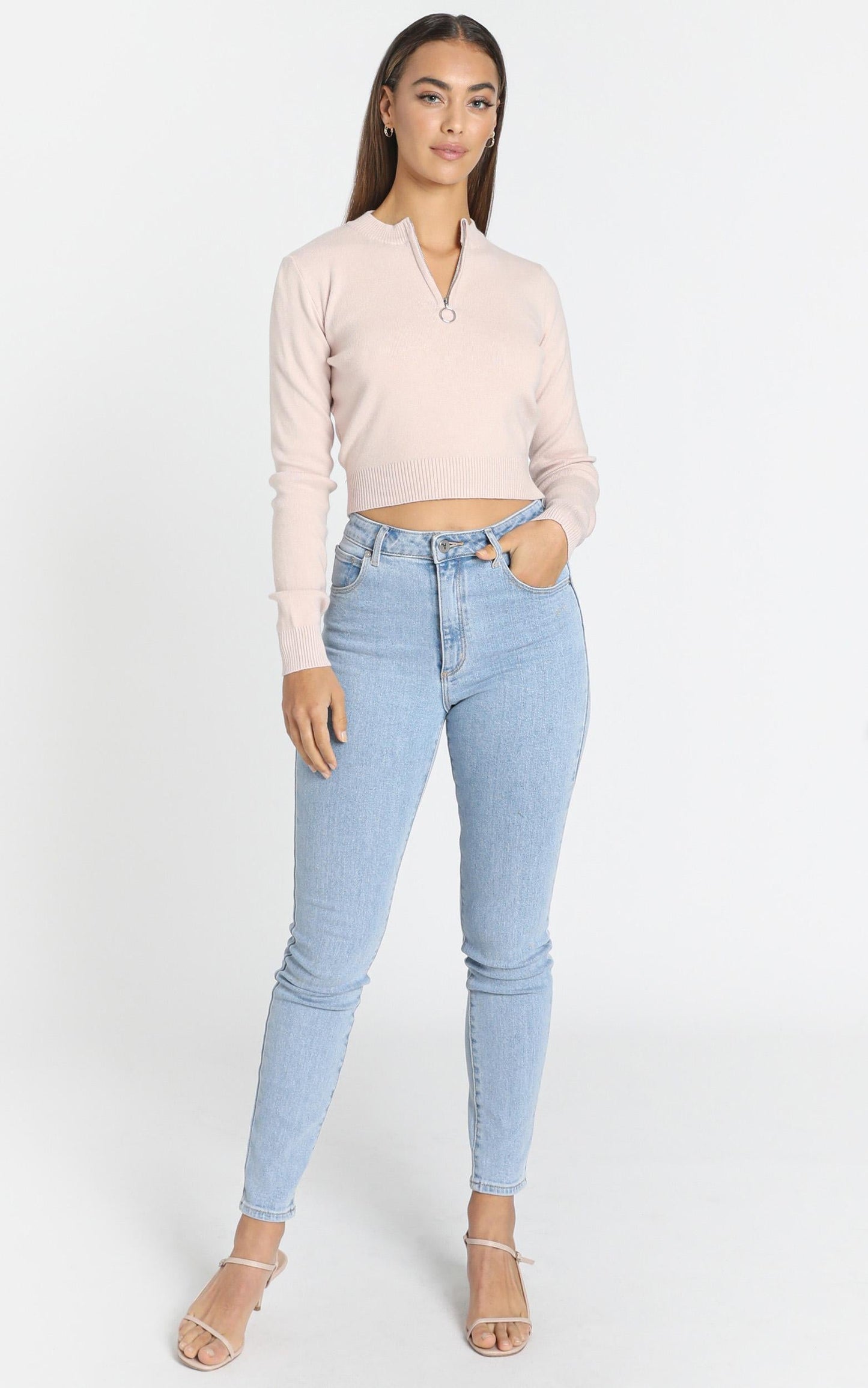 Izzy Knit Top in Beige
