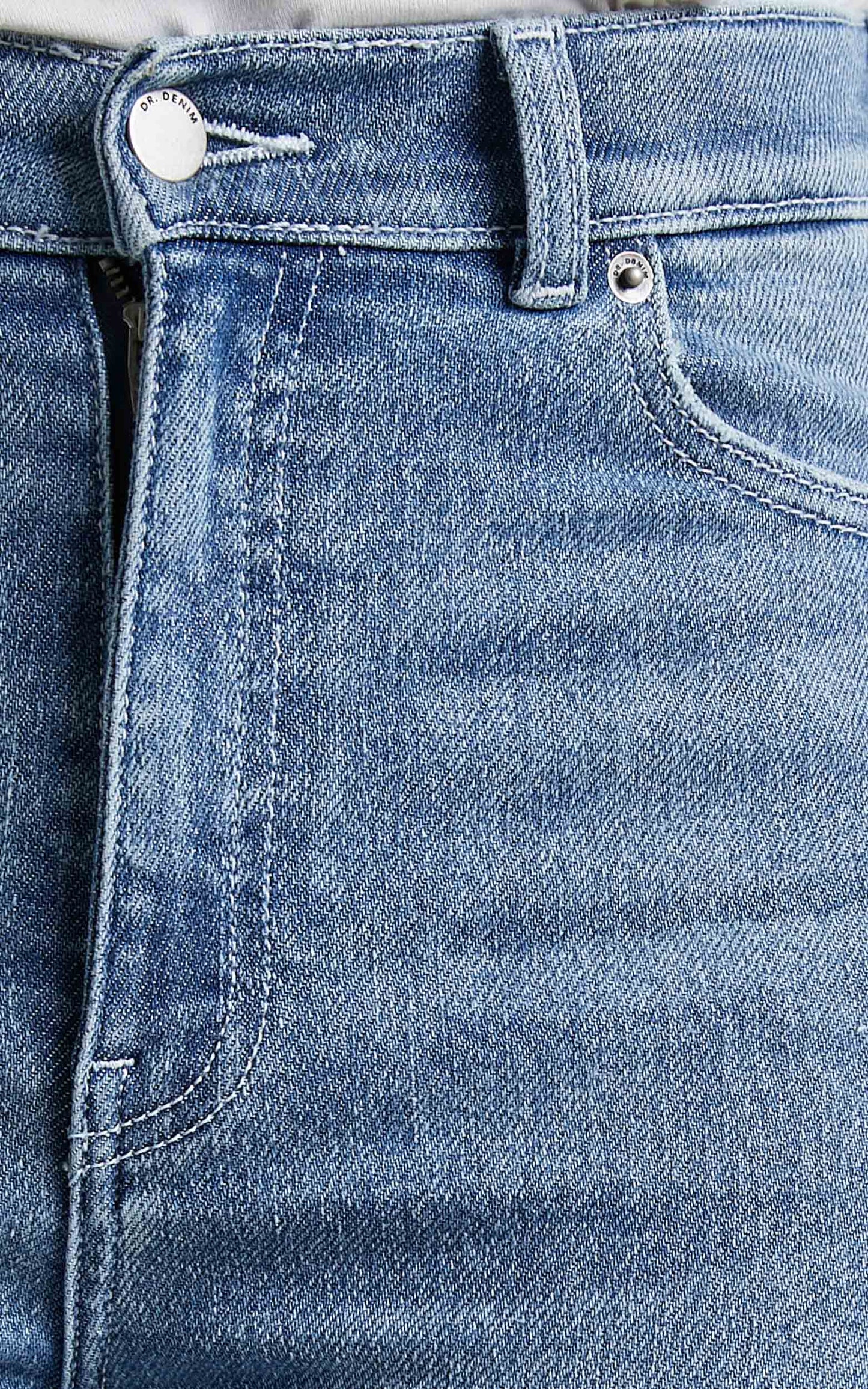 Dr Denim - Moxy Jean in Breeze Mid Worn
