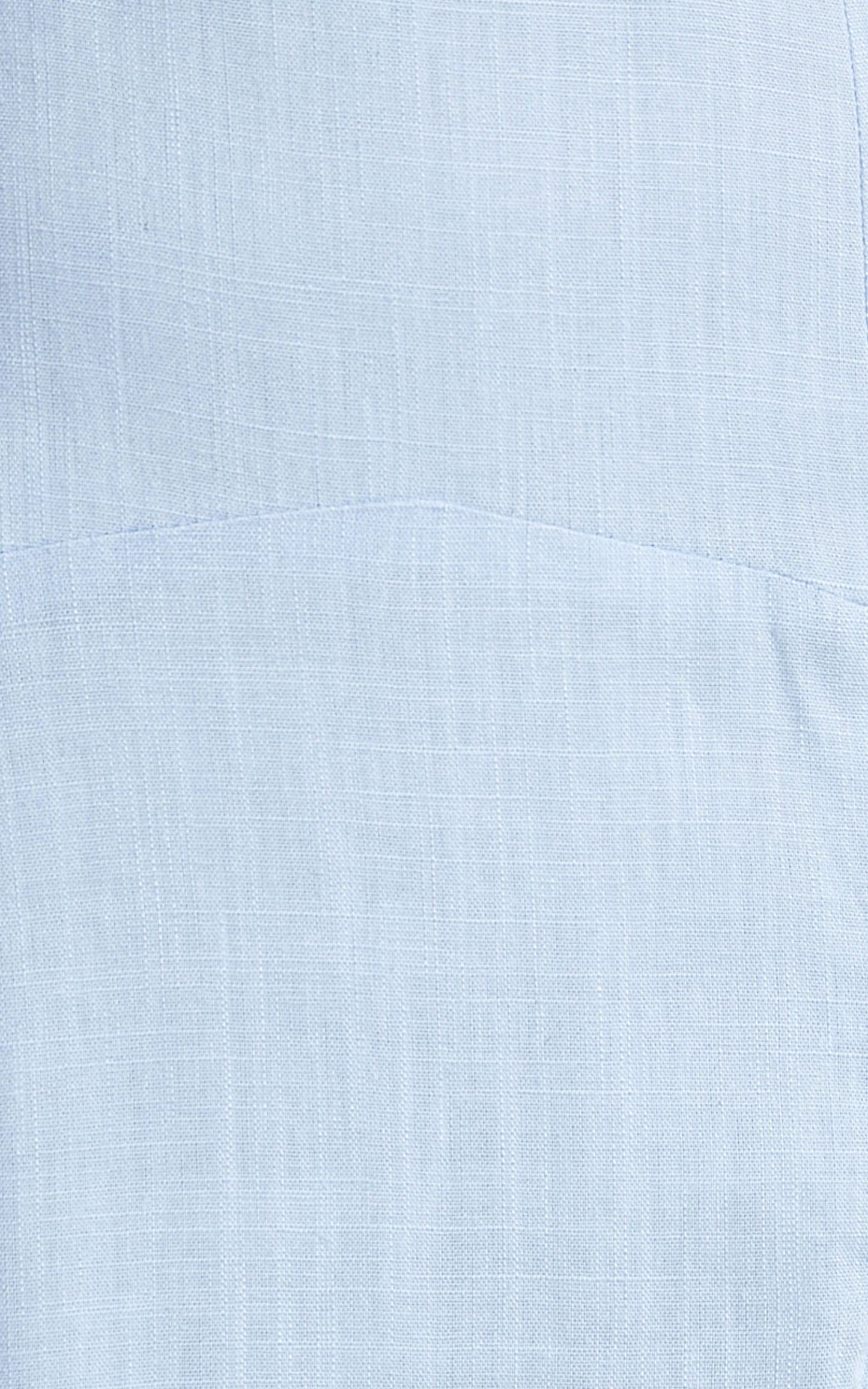Edellen Midi Dress - Linen Cut Out Dress in Cornflower Blue