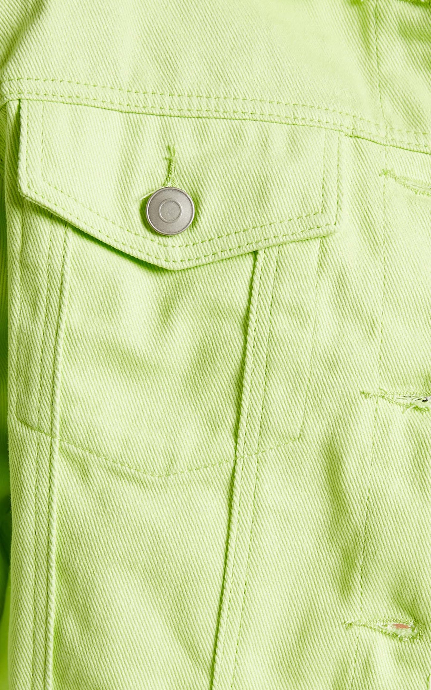 Eerika Jacket - Denim Jacket in Lime