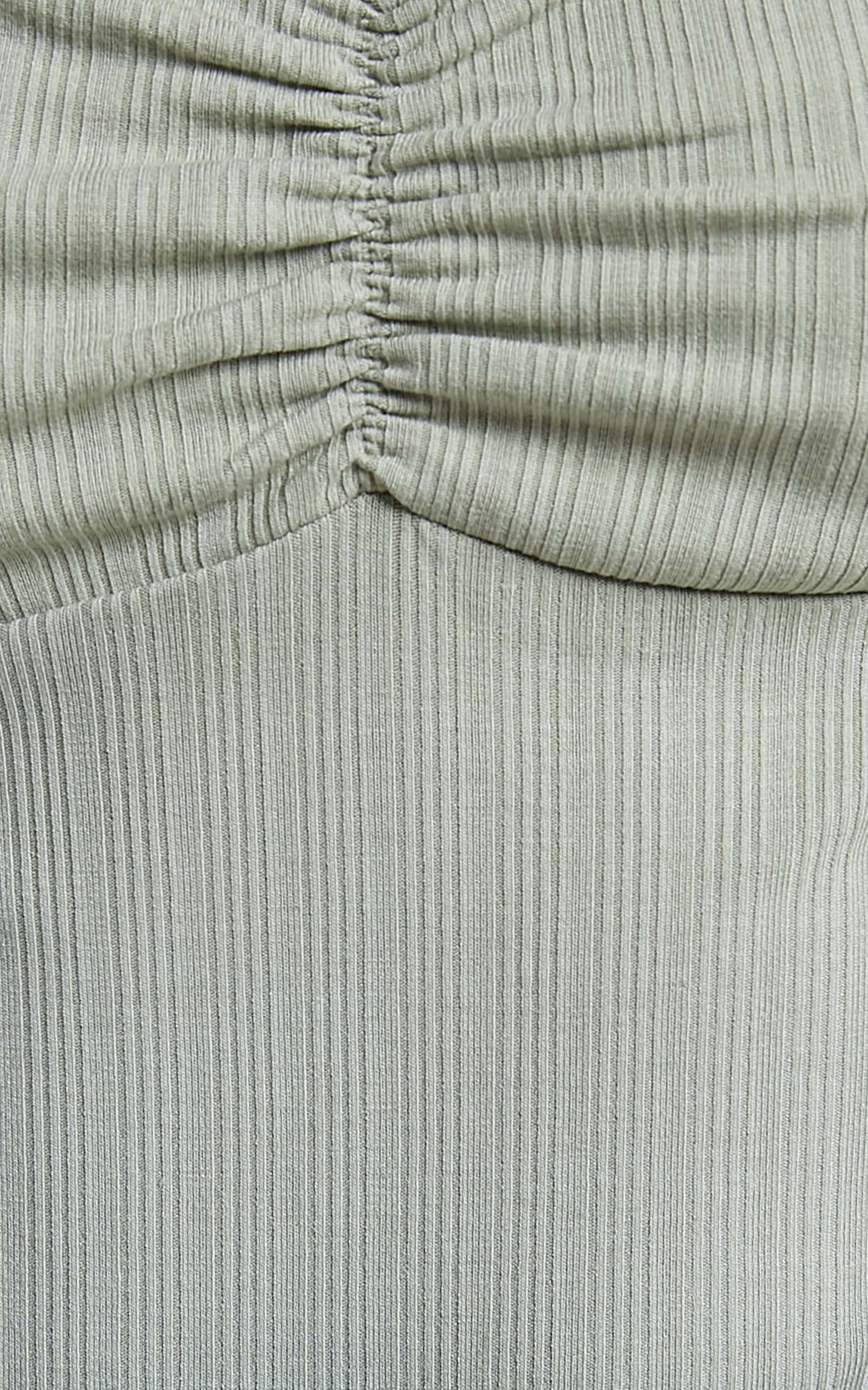 Esher Bodysuit - Puff Sleeve Bodysuit in Sage