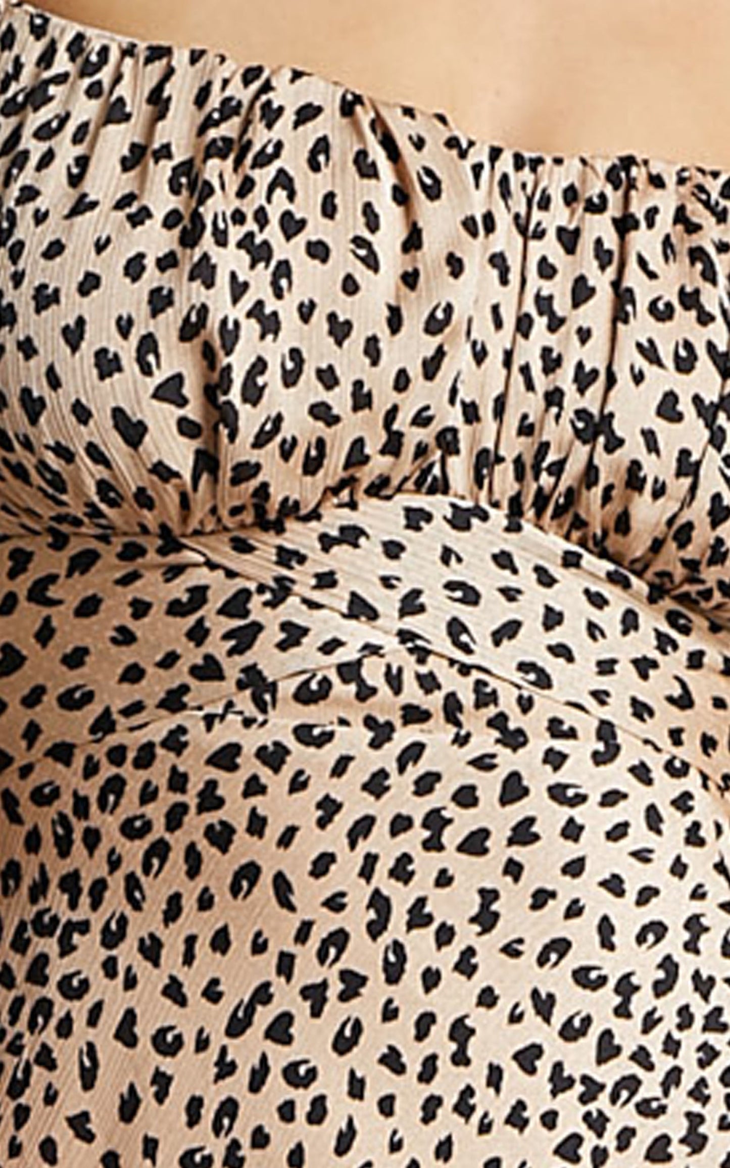 Kordyn Midi Dress in Leopard Print