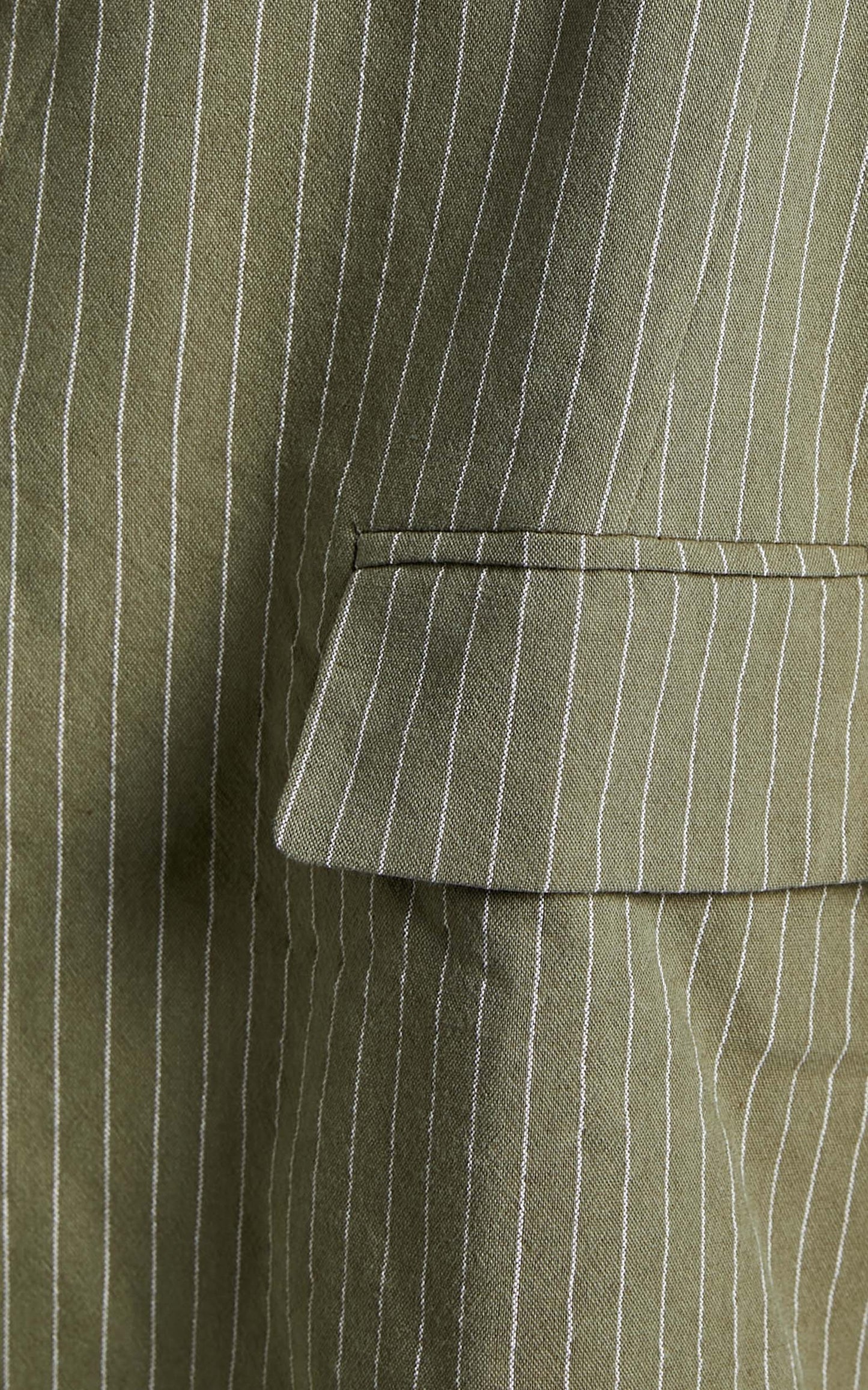 Florencia Pinstripe Blazer in Olive