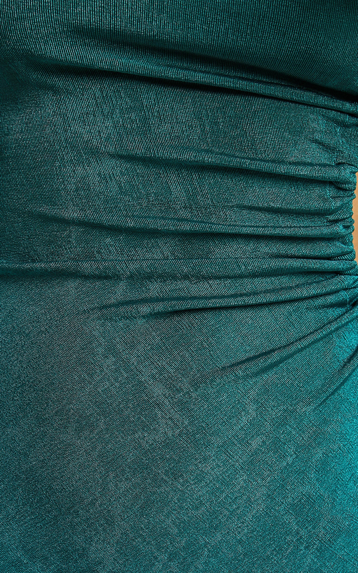Johara Long Sleeve Side Cut Out Dress in Emerald