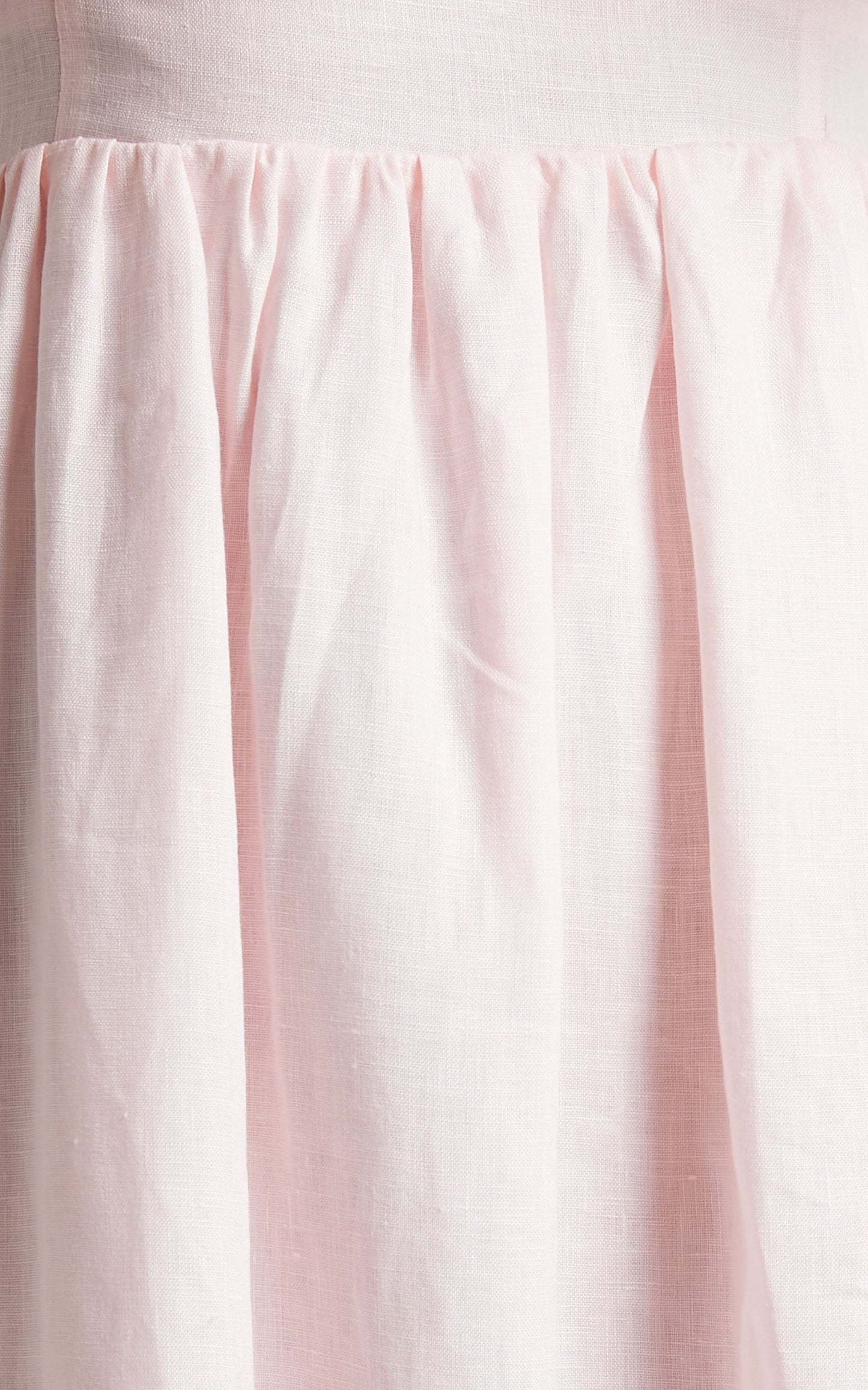 Amalie The Label - Lucia Linen Elasticated Strap Backless Maxi Linen Dress in Off White
