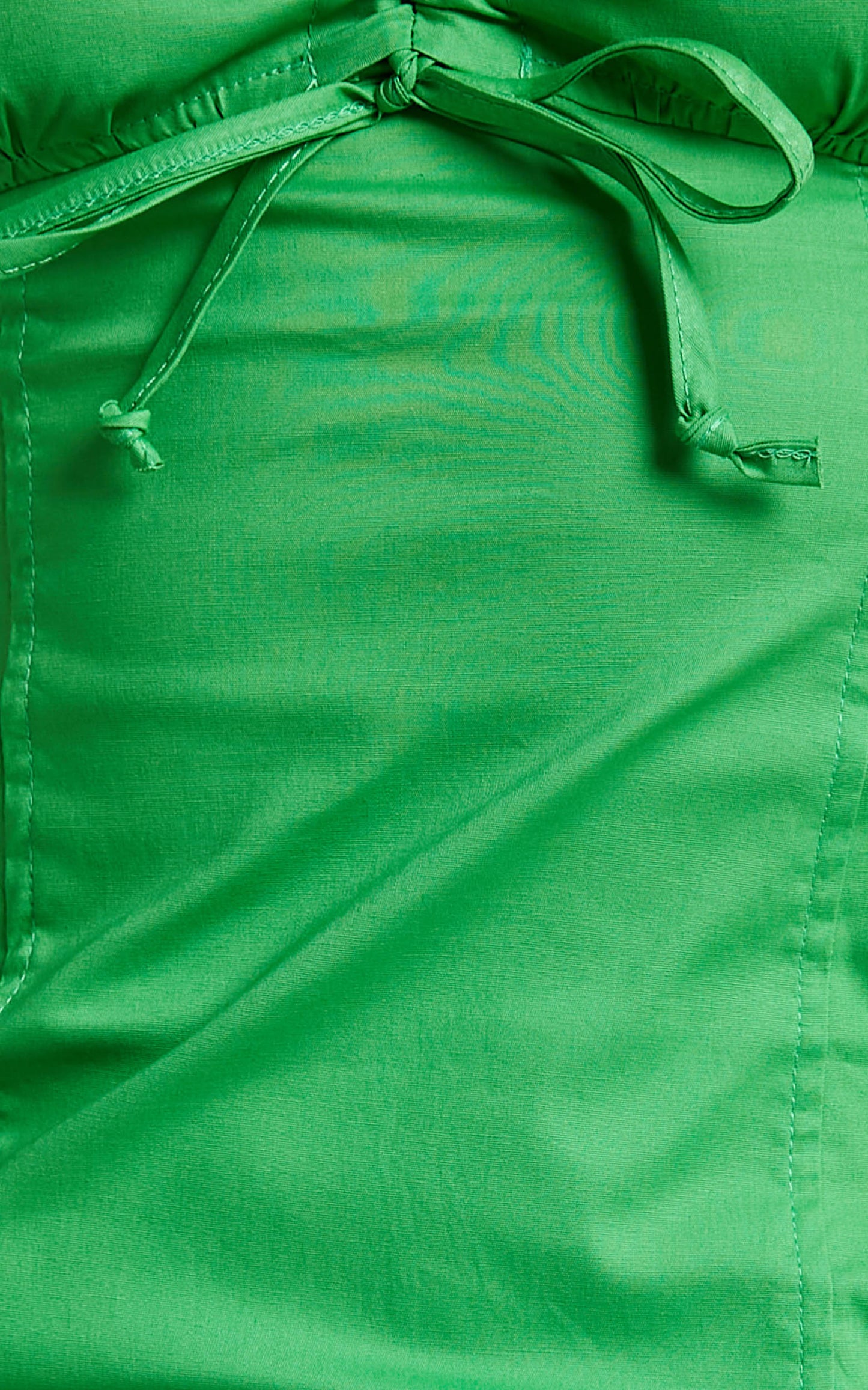 Marithes Ruched Front Mini Dress in Green