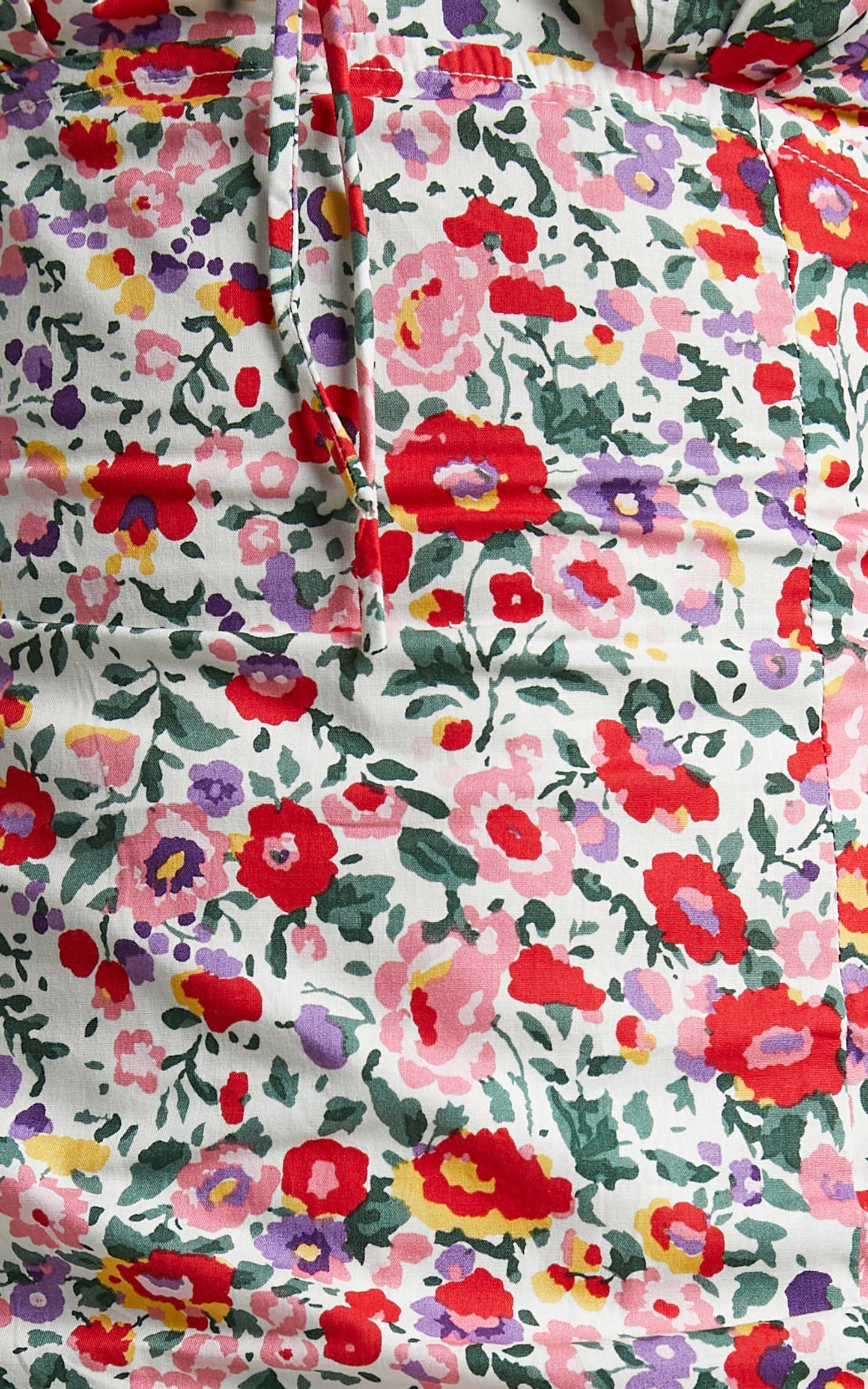Misty Tie Up Front Midi Dress in White Floral