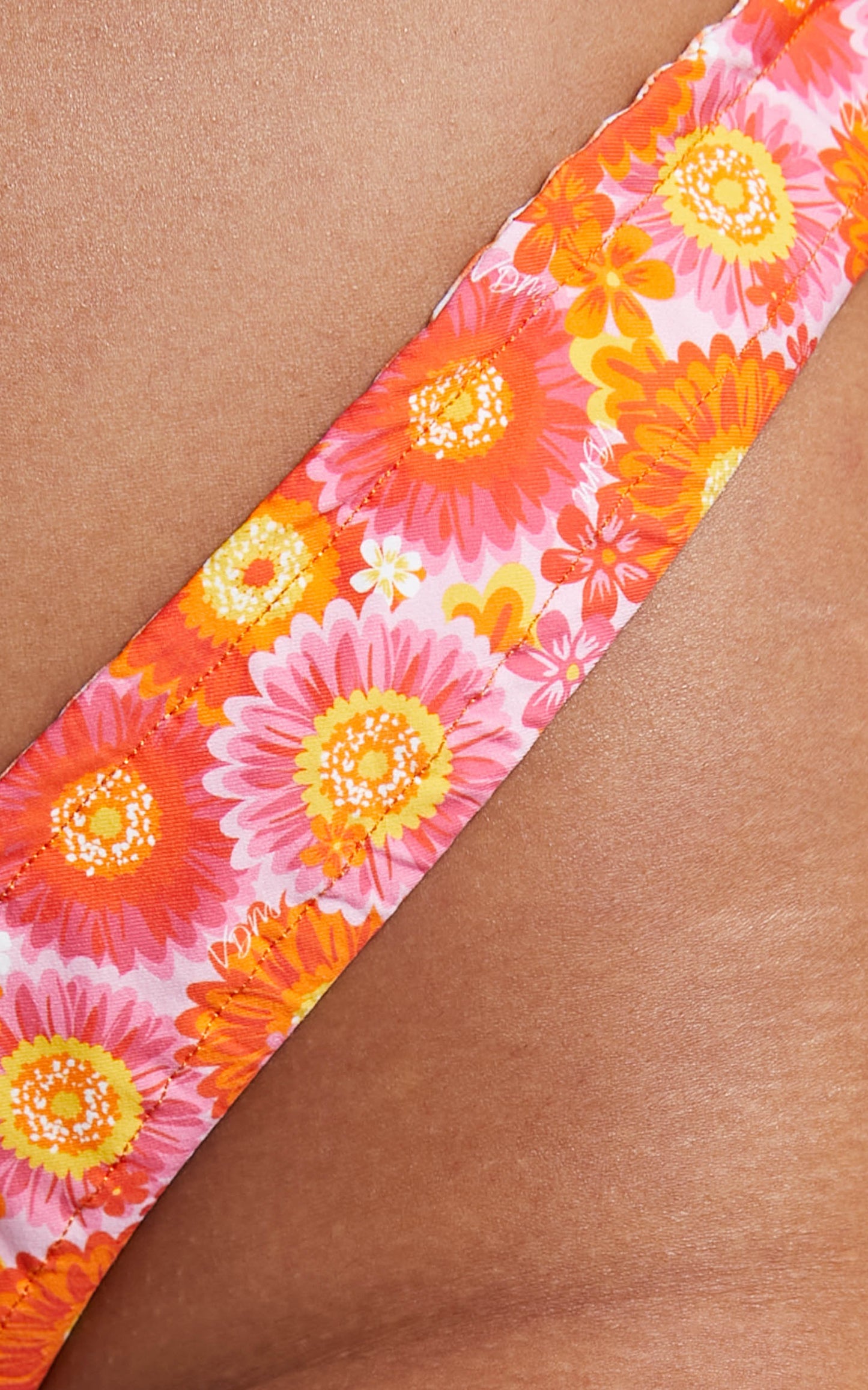 VDM The Label - Stevie Reversible Bikini Bottom in Retro Daisy/Sunburst Tartan