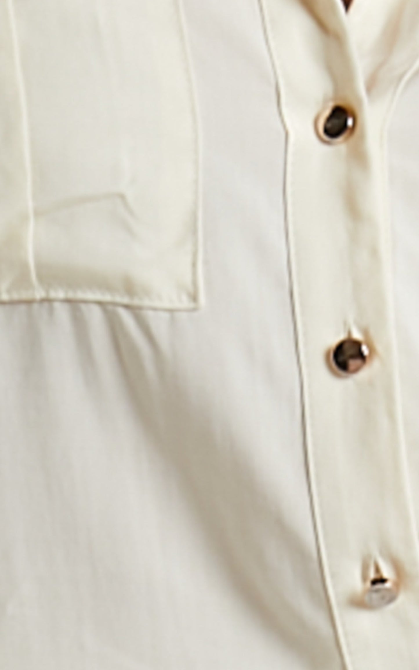 Aingeal Shirt - Long Sleeve Button Up Shirt in Ivory