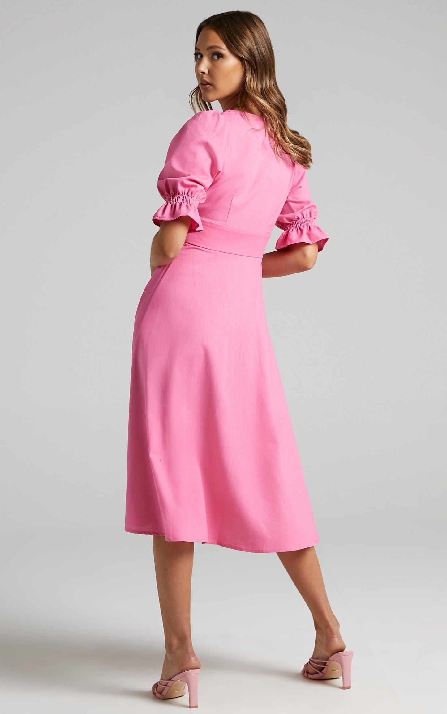 Jaycee Dress in Bubblegum Pink