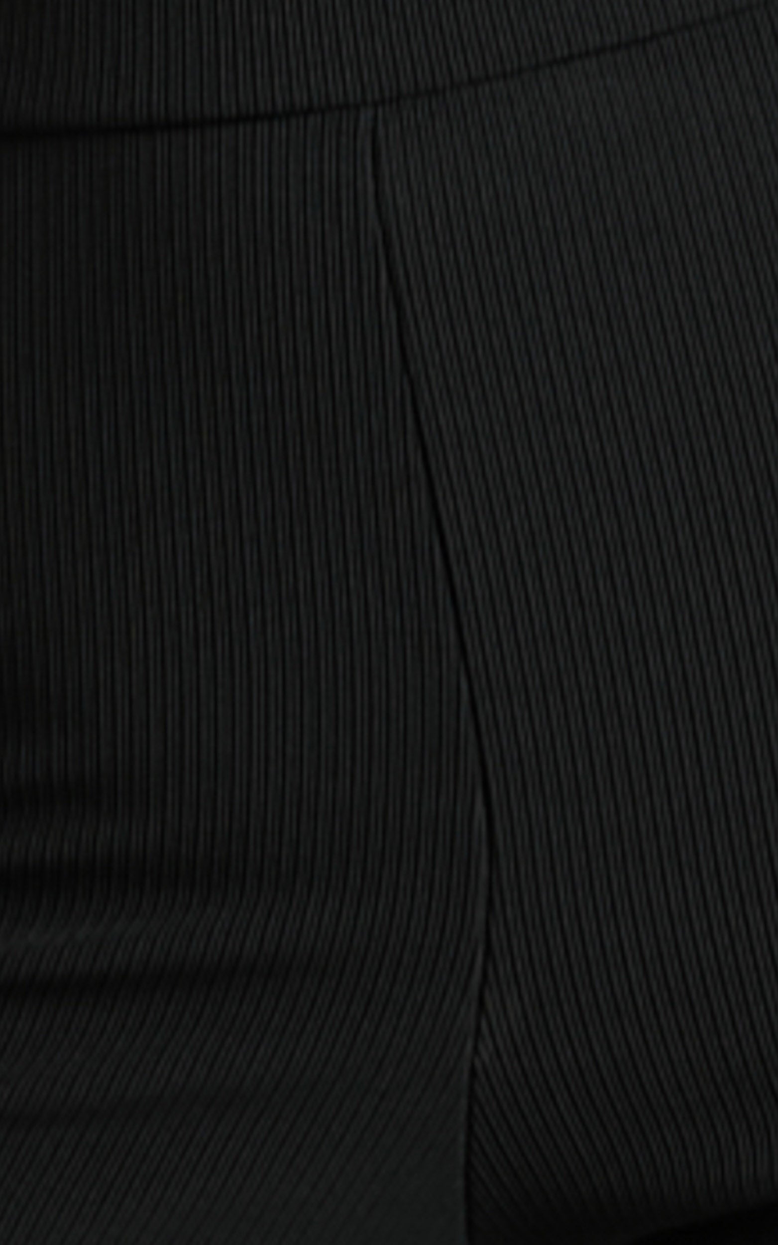 Smythe Leggings - High Waisted Front Hem Split Leggings in Black