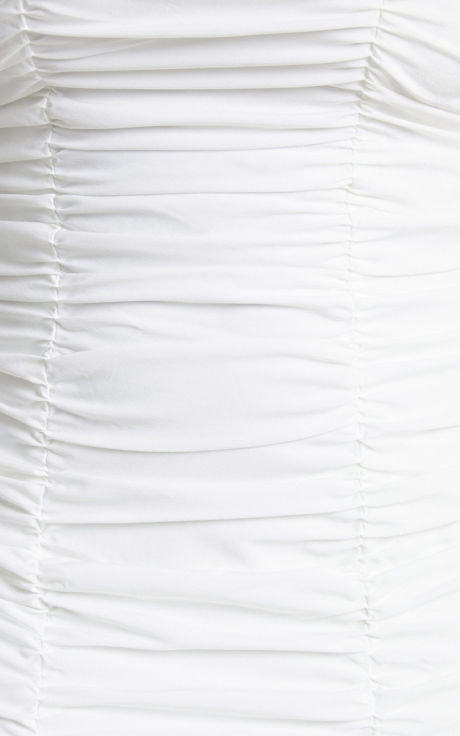 Jackyleen Mini Dress - Ruched Bodycon Dress in White