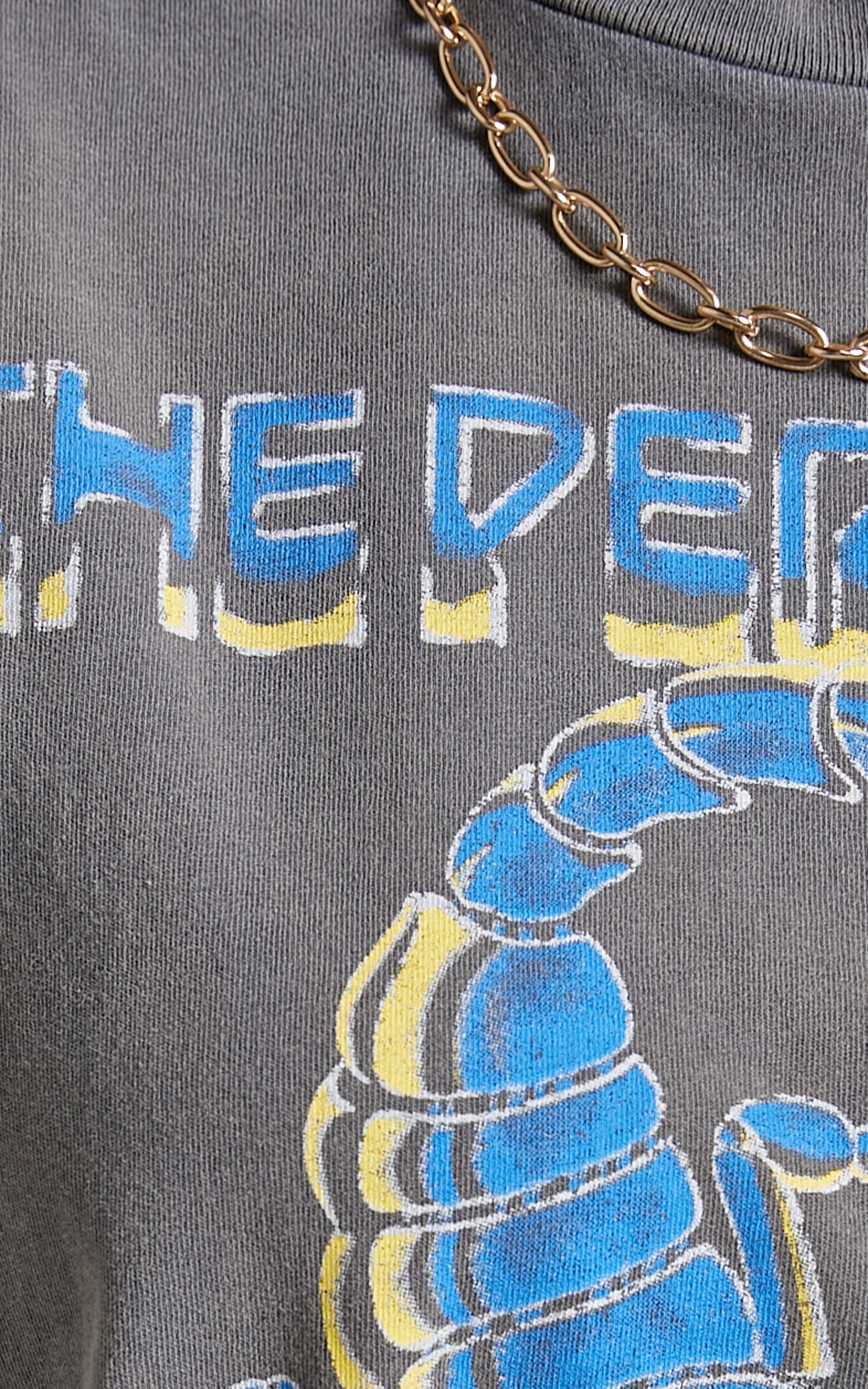 The People Vs - Scorpion Boyfriend Tee in Smashed Black