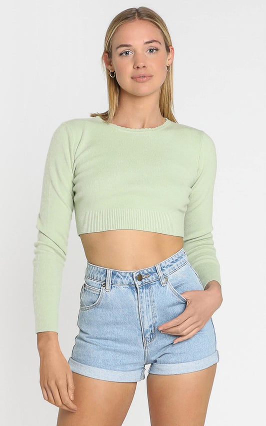 Amare Knit Top in Sage