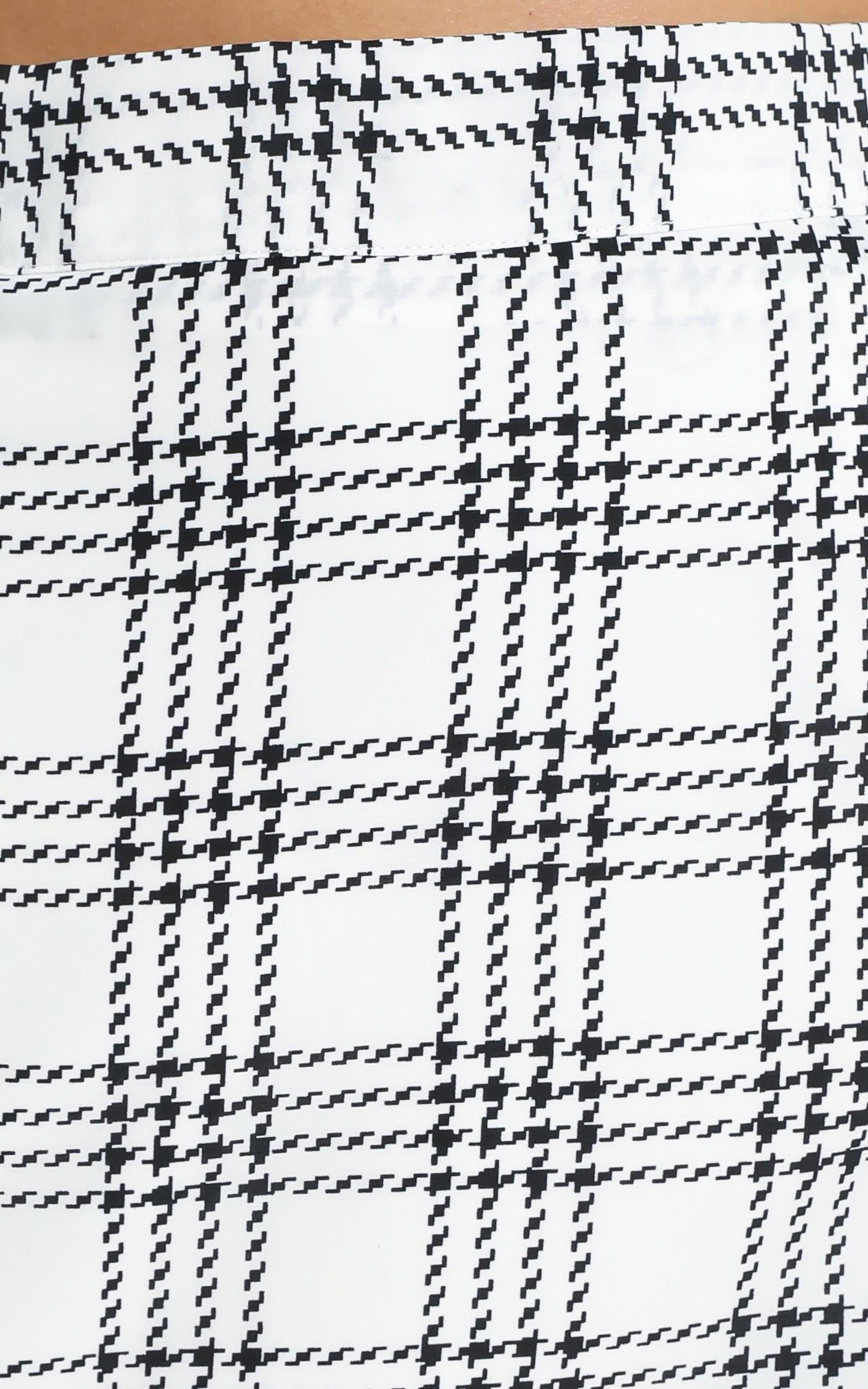Clare Skirt in White Check