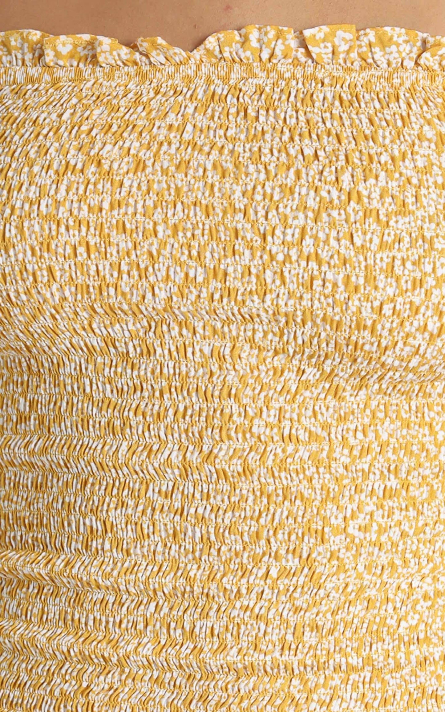 Great Storyteller Dress in Mustard Floral