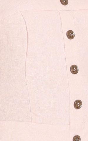 Make Me Yours Jumpsuit in Blush Linen Look