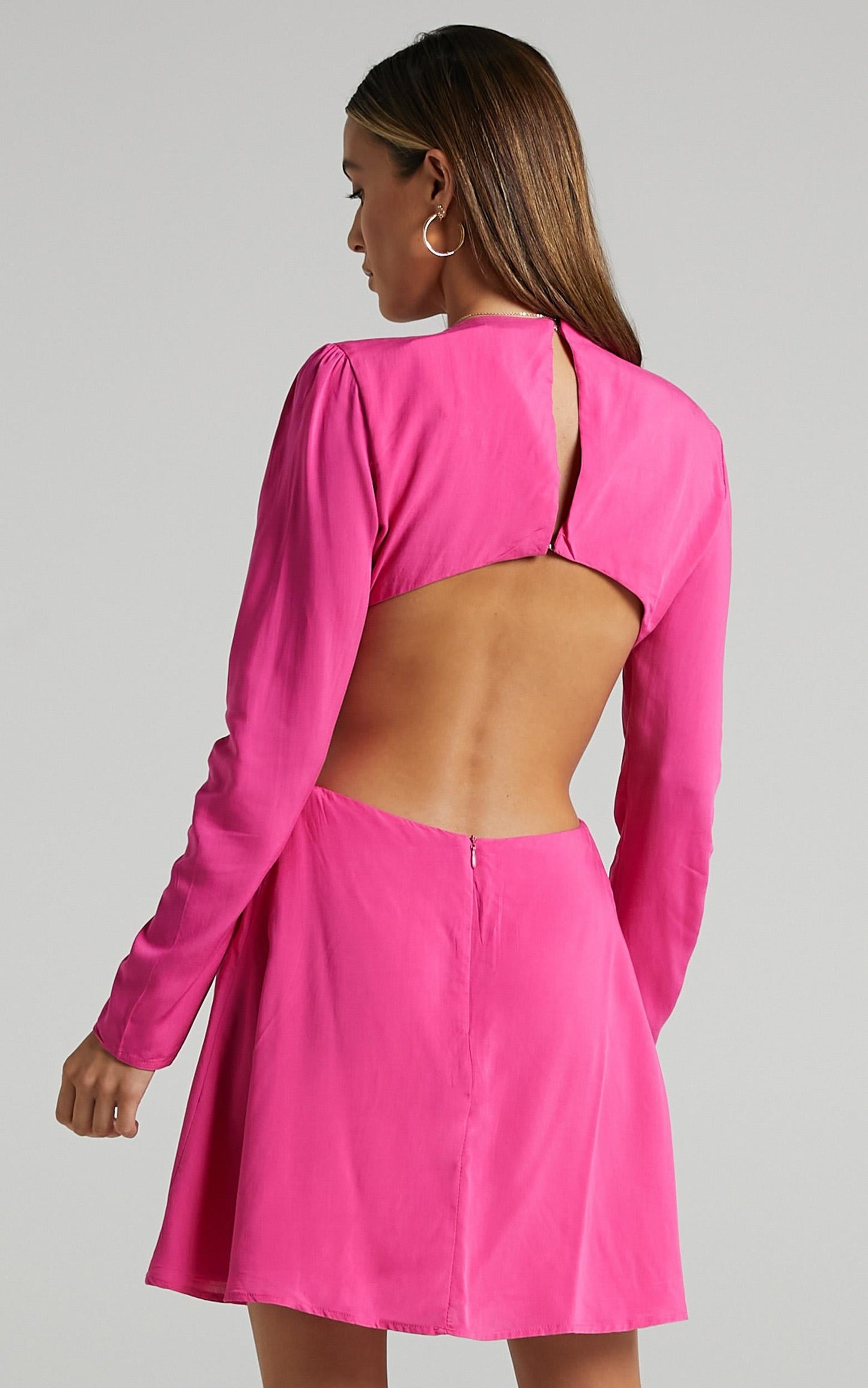 Ripon Dress in Hot Pink