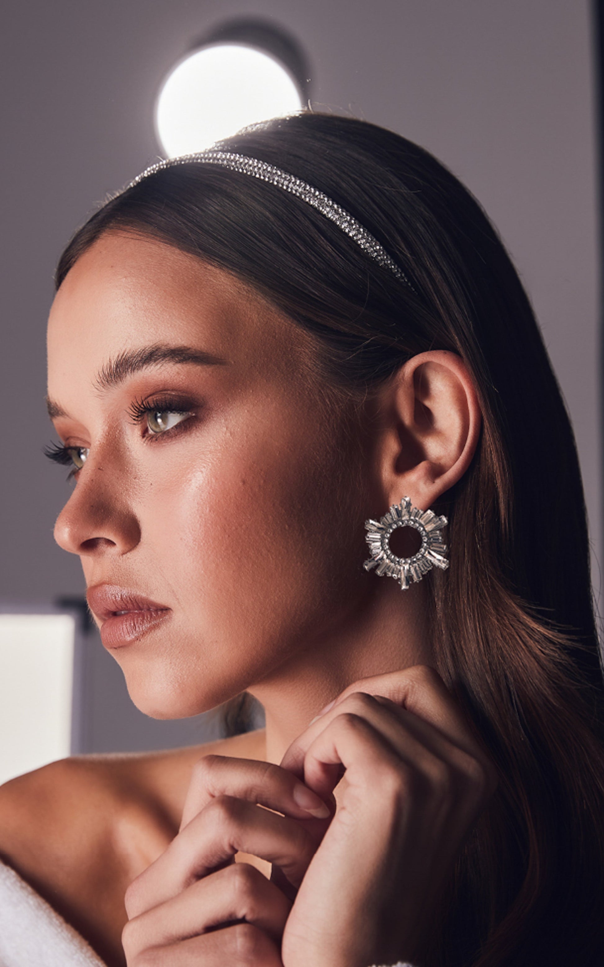 Billini x Natalie Anne - Andriana Diamante Earrings in Silver