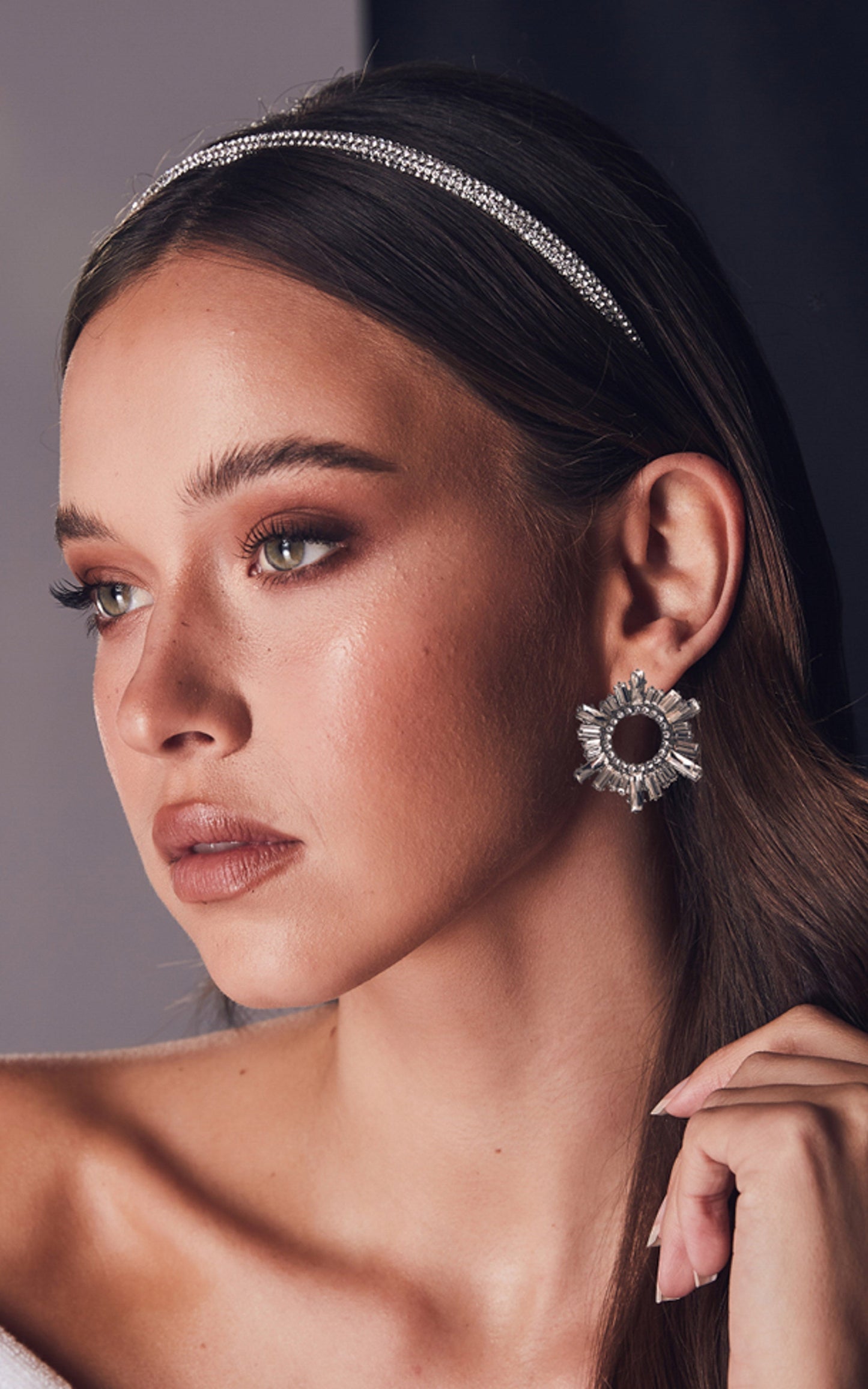 Billini x Natalie Anne - Andriana Diamante Earrings in Silver