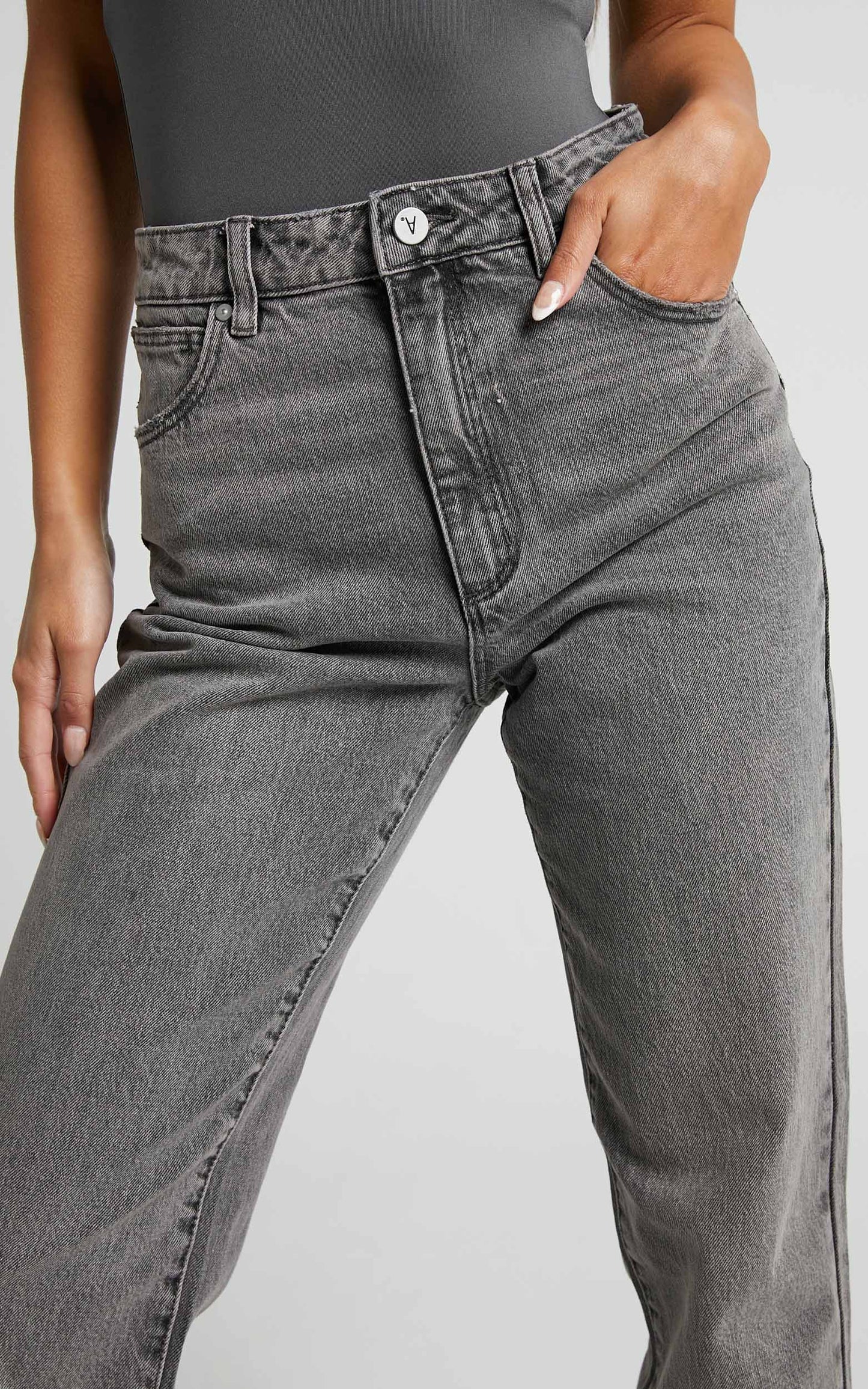 A 94 High Straight Brooklyn in Washed Black