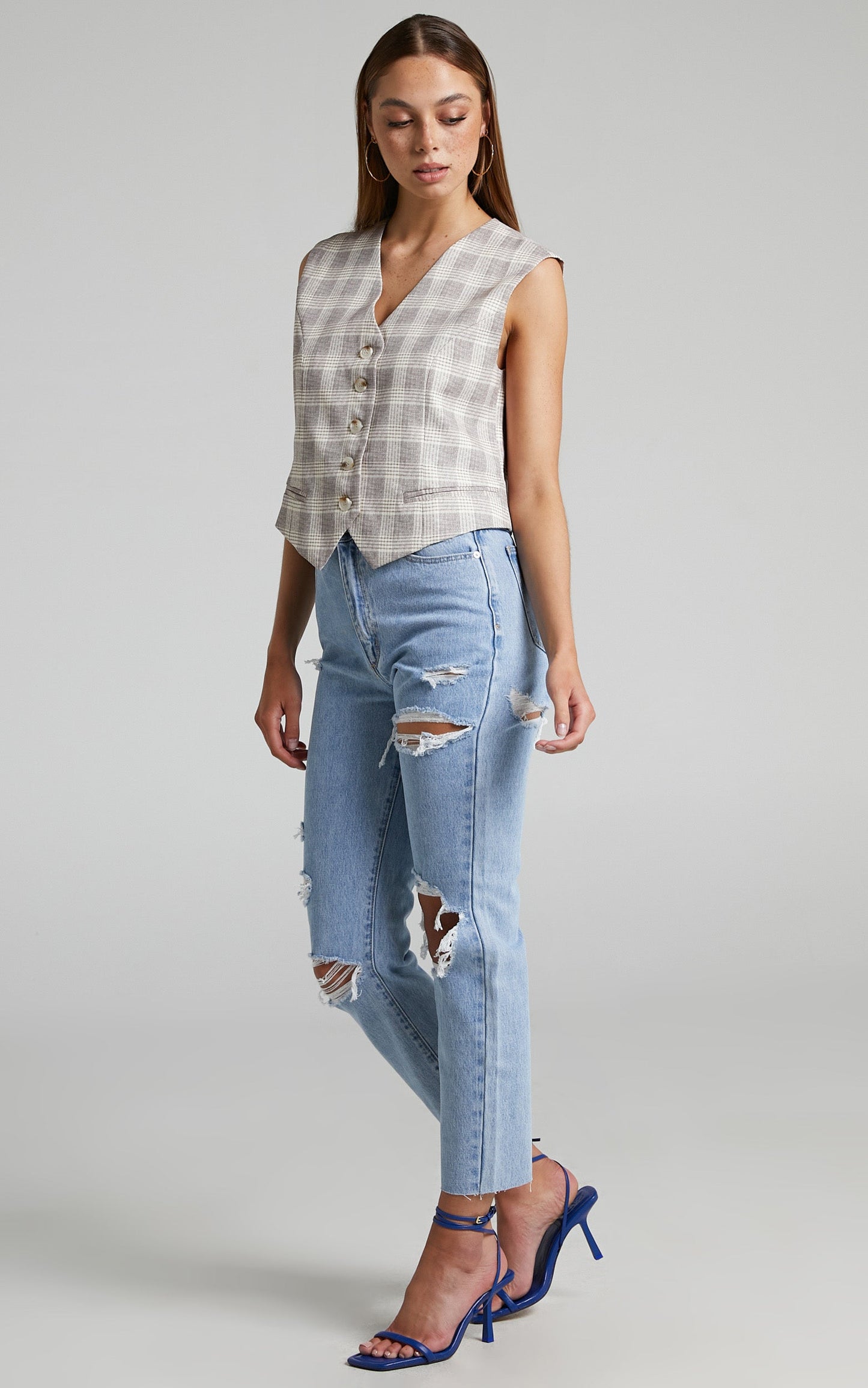 Abrand - 94 High Slim Jeans in Walkaway Shred