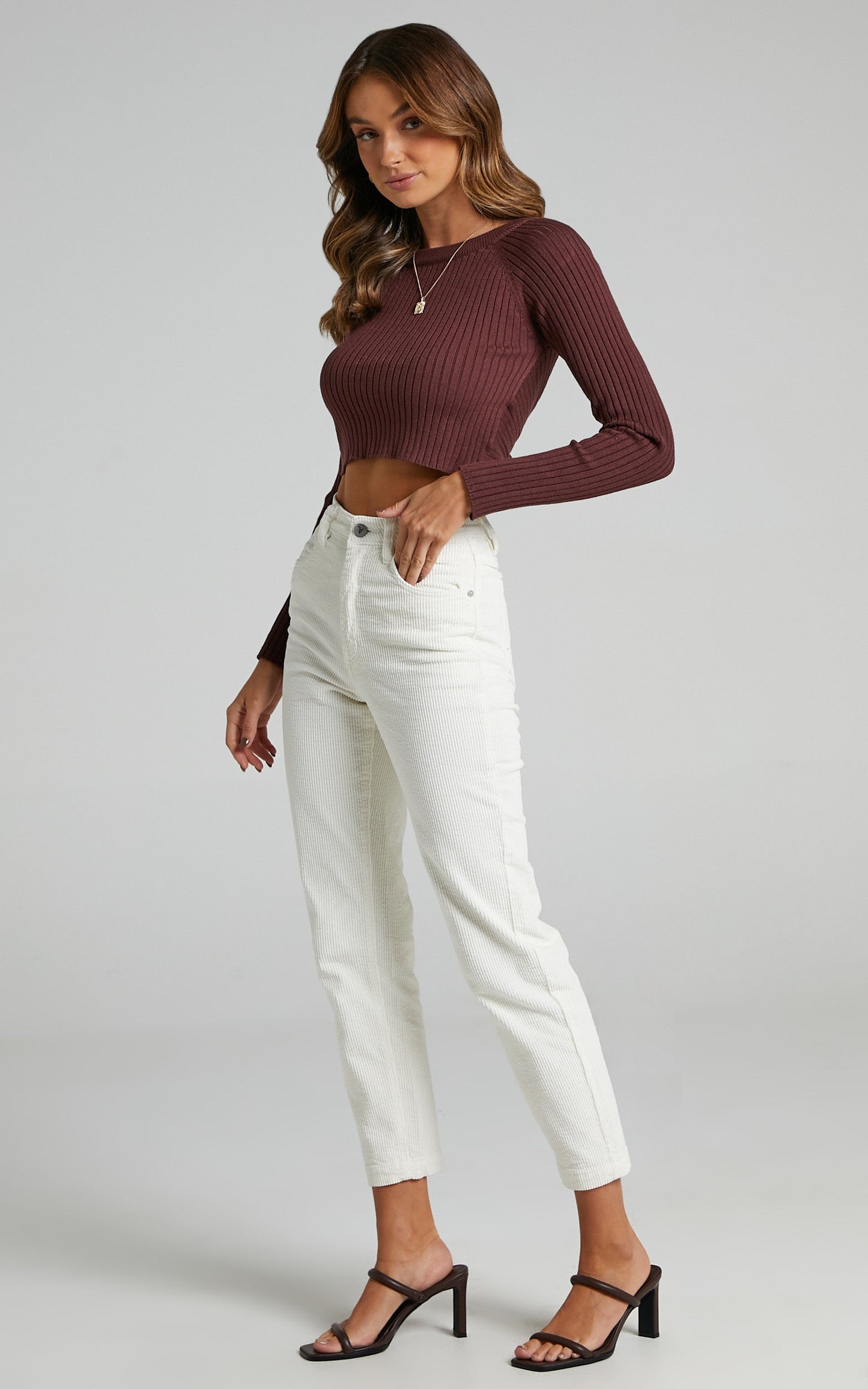 Abrand - A '94 High Slim Jean in Marshmallow Cord