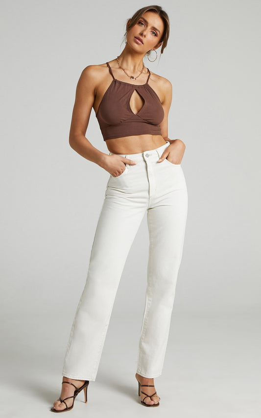 Abrand - A '94 High Straight Jean in Stone White