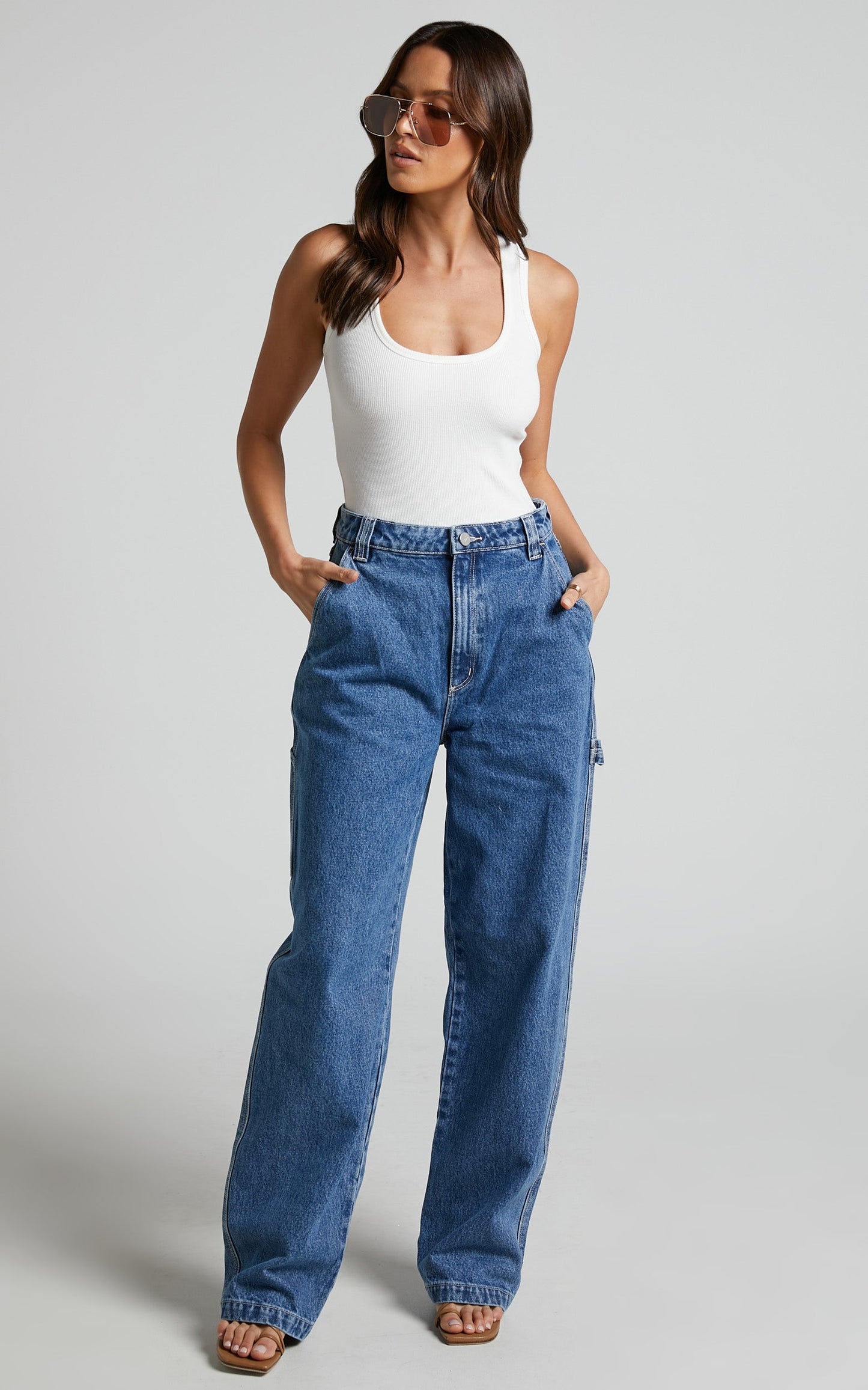 Abrand - A Carrie Carpenter Cecilia Organic Jeans in Organic Mid Blue