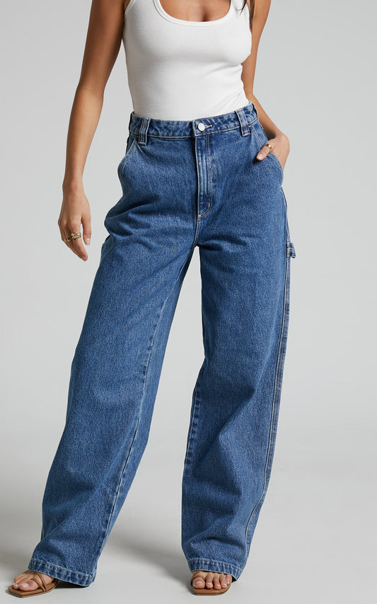 Abrand - A Carrie Carpenter Cecilia Organic Jeans in Organic Mid Blue