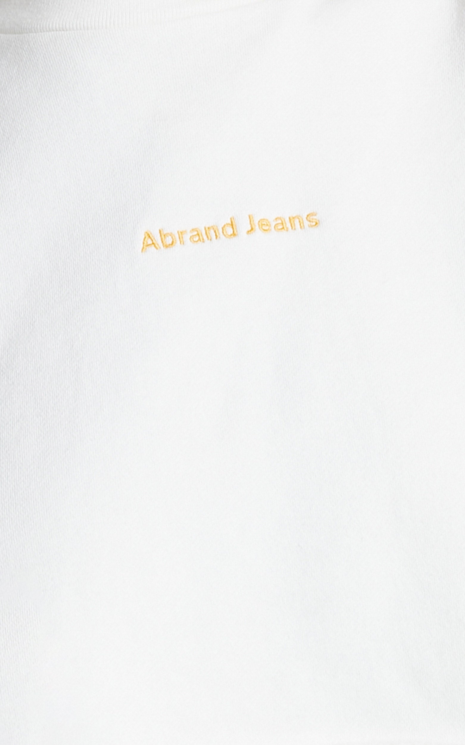 Abrand - A Cropped Oversized Sweater in White Sand